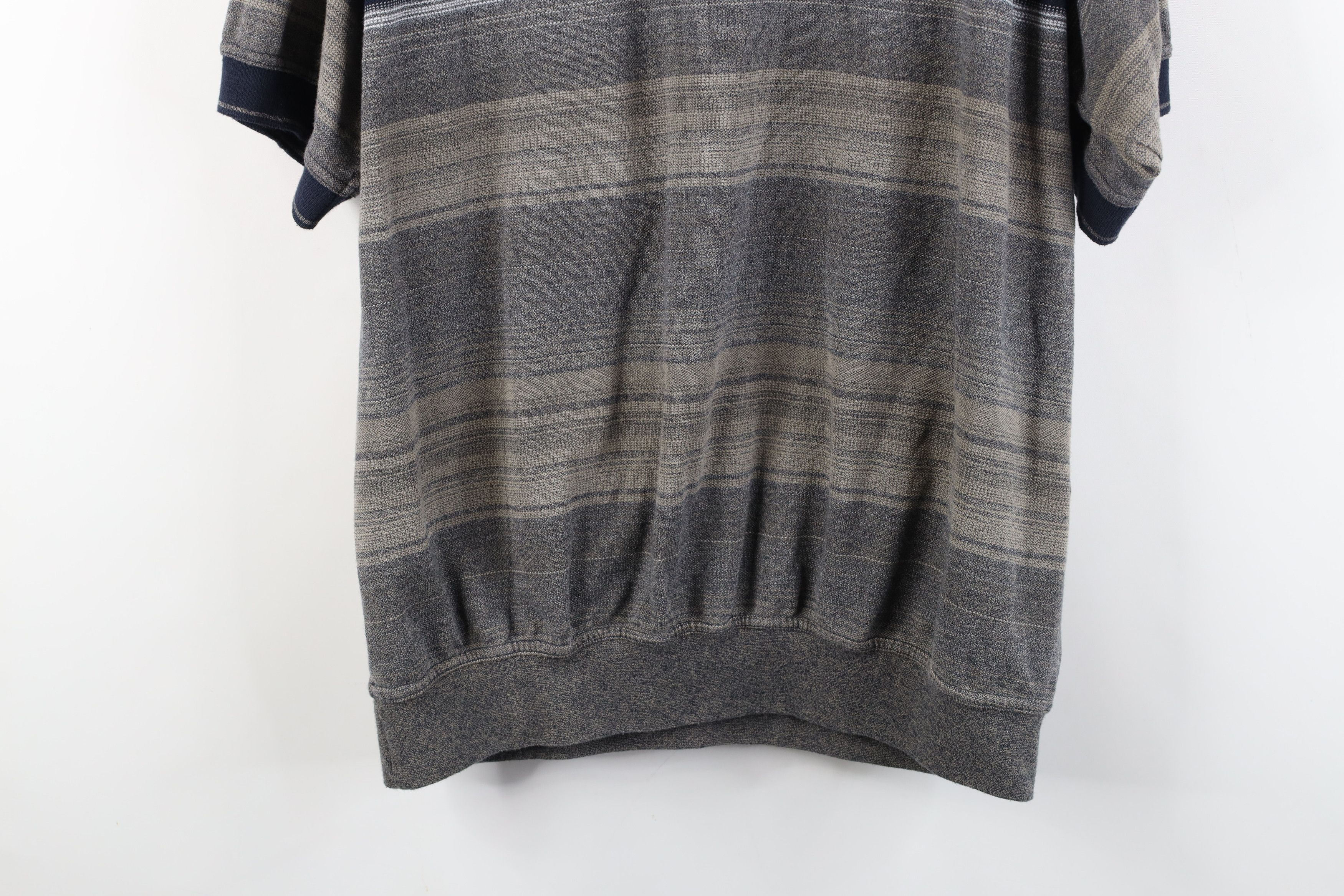 Vintage Vintage 90s Streetwear Striped Knit Pullover Polo Shirt Size US XL / EU 56 / 4 - 12 Thumbnail