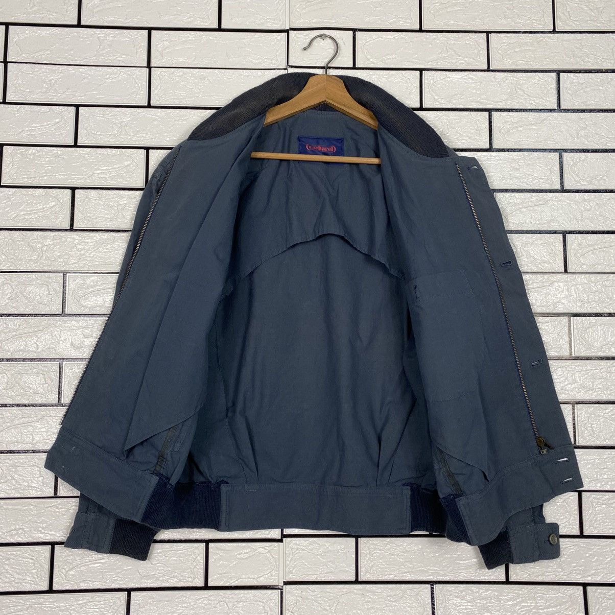 Japanese Brand 📌Vintage Bomber Jacket Fly Cacharel Bondage Design Size US L / EU 52-54 / 3 - 14 Thumbnail