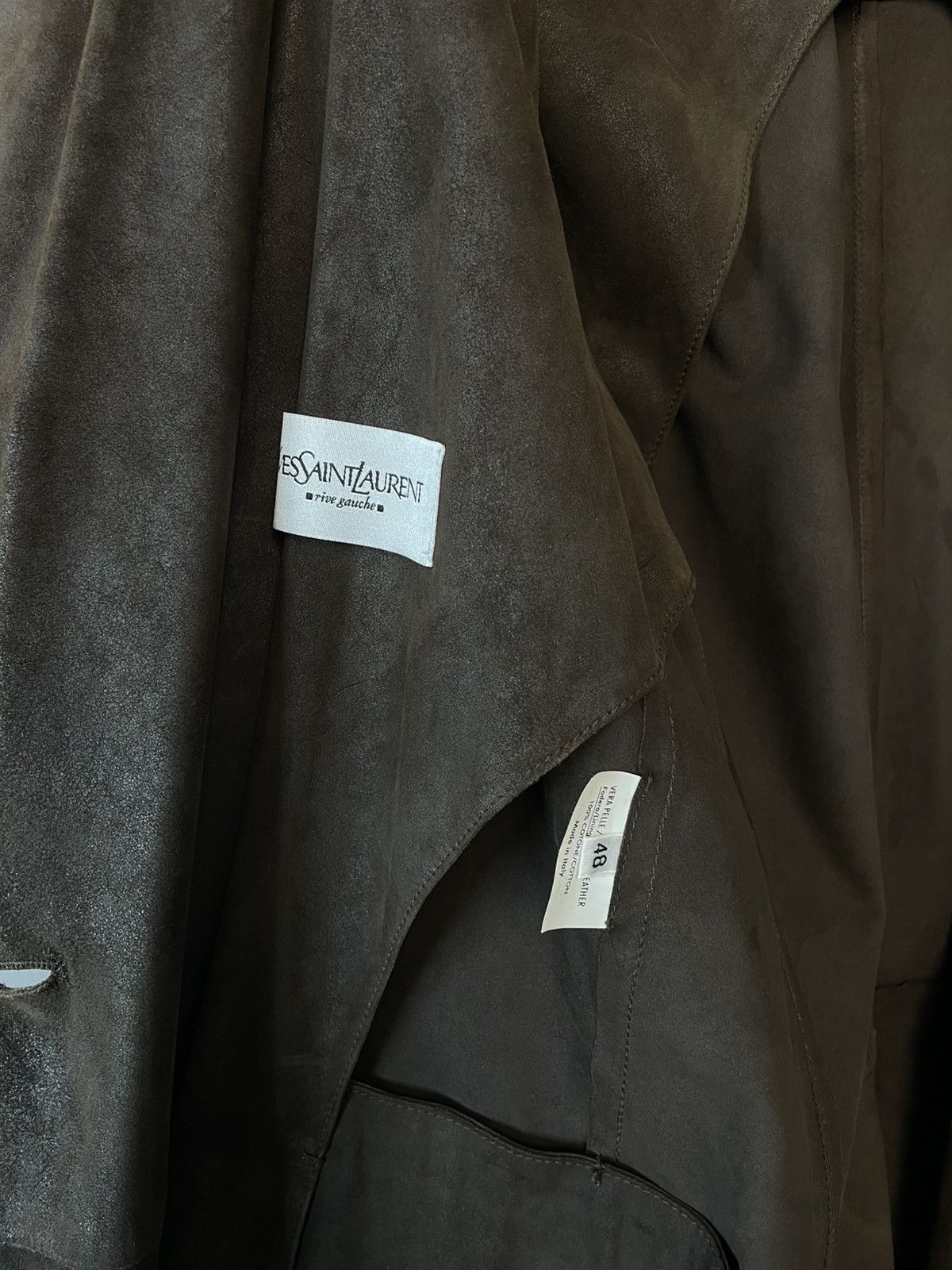 Yves Saint Laurent Yves Saint Laurent Rive Gauche by Tom Ford Waxed Blazer Size 48R - 7 Thumbnail