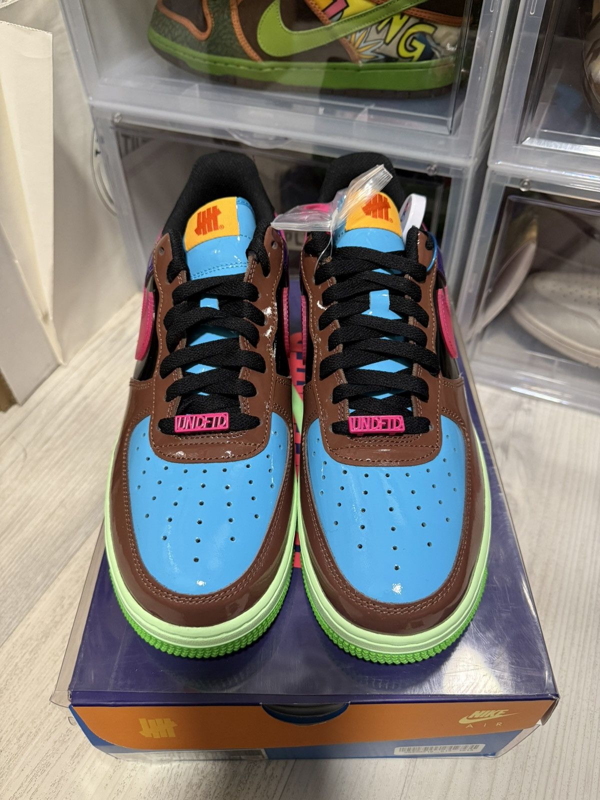 Nike × Undefeated Nike Air Force 1 Low Undefeated Pink Prime Size US 11 / EU 44 - 4 Thumbnail