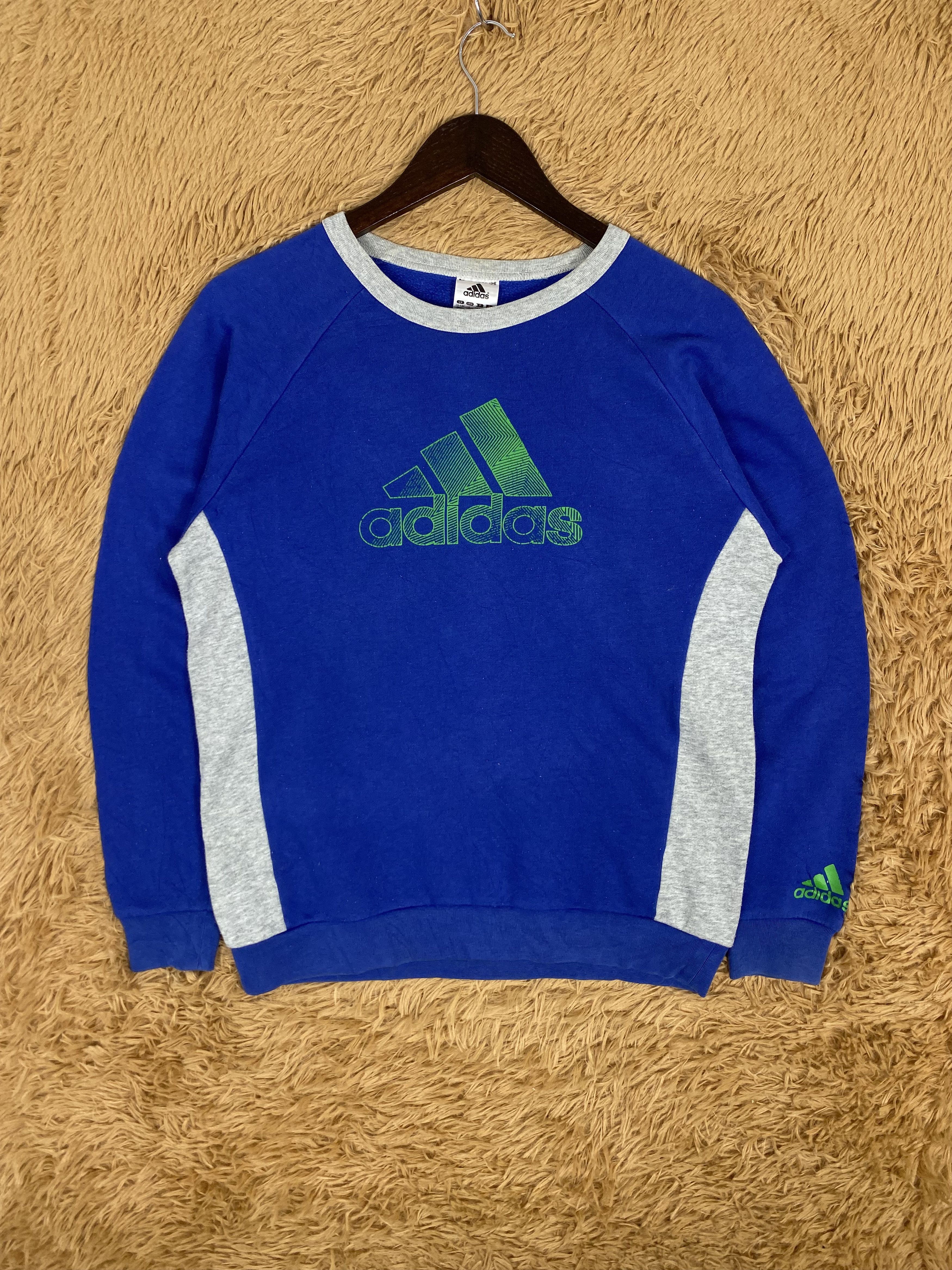 Adidas Vintage Adidas Big Logo Sweatshirts PS0117 Size US L / EU 52-54 / 3 - 1 Thumbnail
