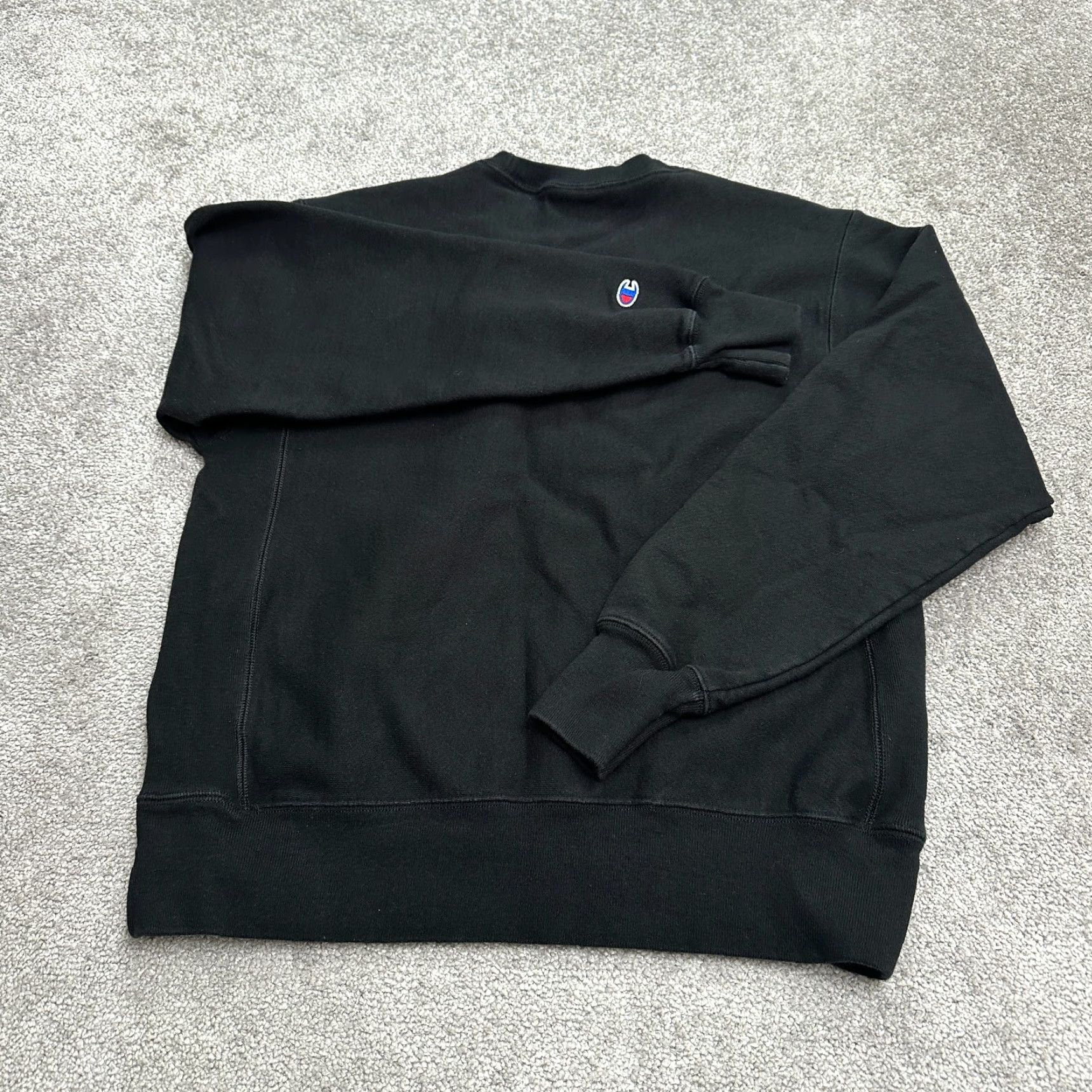 Champion Champion Sweatshirt Men M Black Crew Neck Cotton Polyester Reverse Weave Size US M / EU 48-50 / 2 - 2 Thumbnail