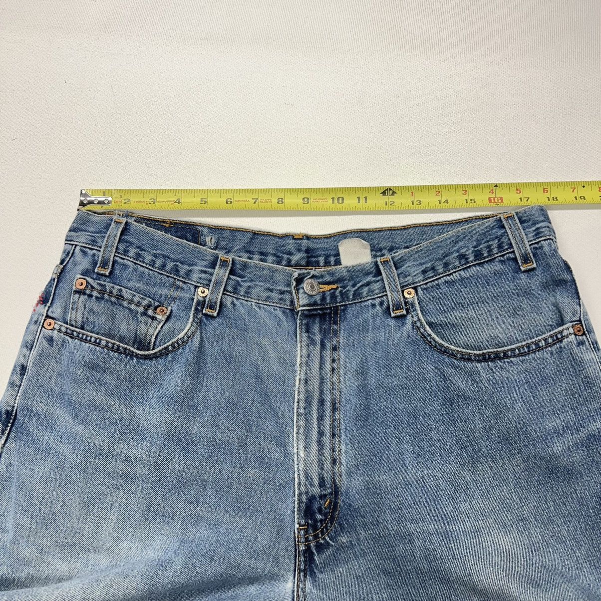 Levi's × Vintage VTG Levis 550 Jeans Blue Cropped Relaxed Fit Denim Baggy Size US 38 / EU 54 - 23 Thumbnail
