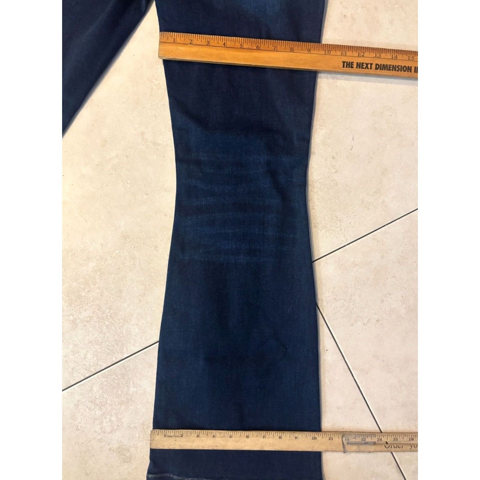 Vintage Judy Blue Jeans Women's Tall 9 High Waist Flare Dark Blue Hippie Retro 4456 Jeans Size 30" / US 8 / IT 44 - 8 Thumbnail
