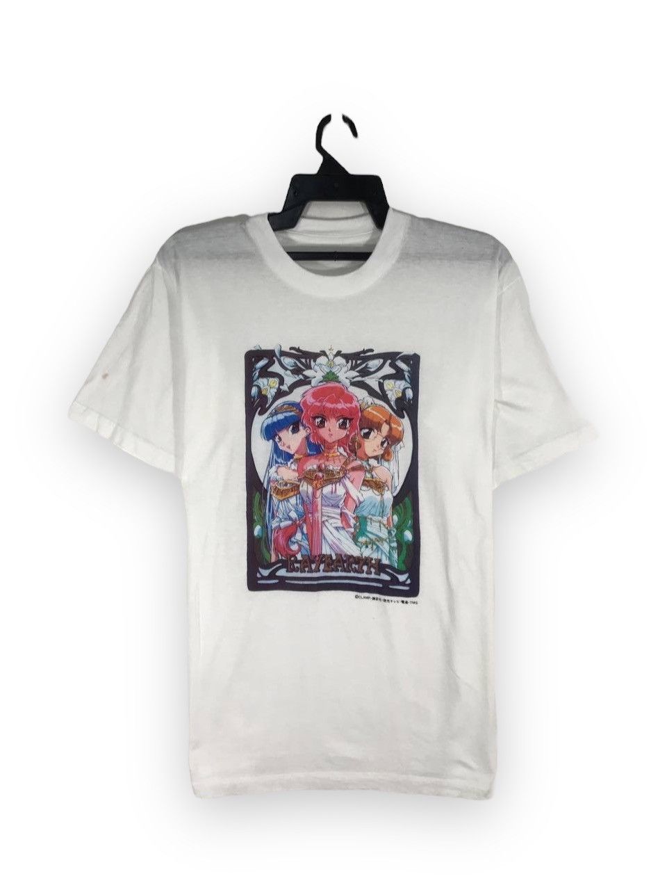 image of Anima x Vintage Magic Knight Rayearth Hikaru Shidou Fuu Hououji in White, Men's (Size Medium)
