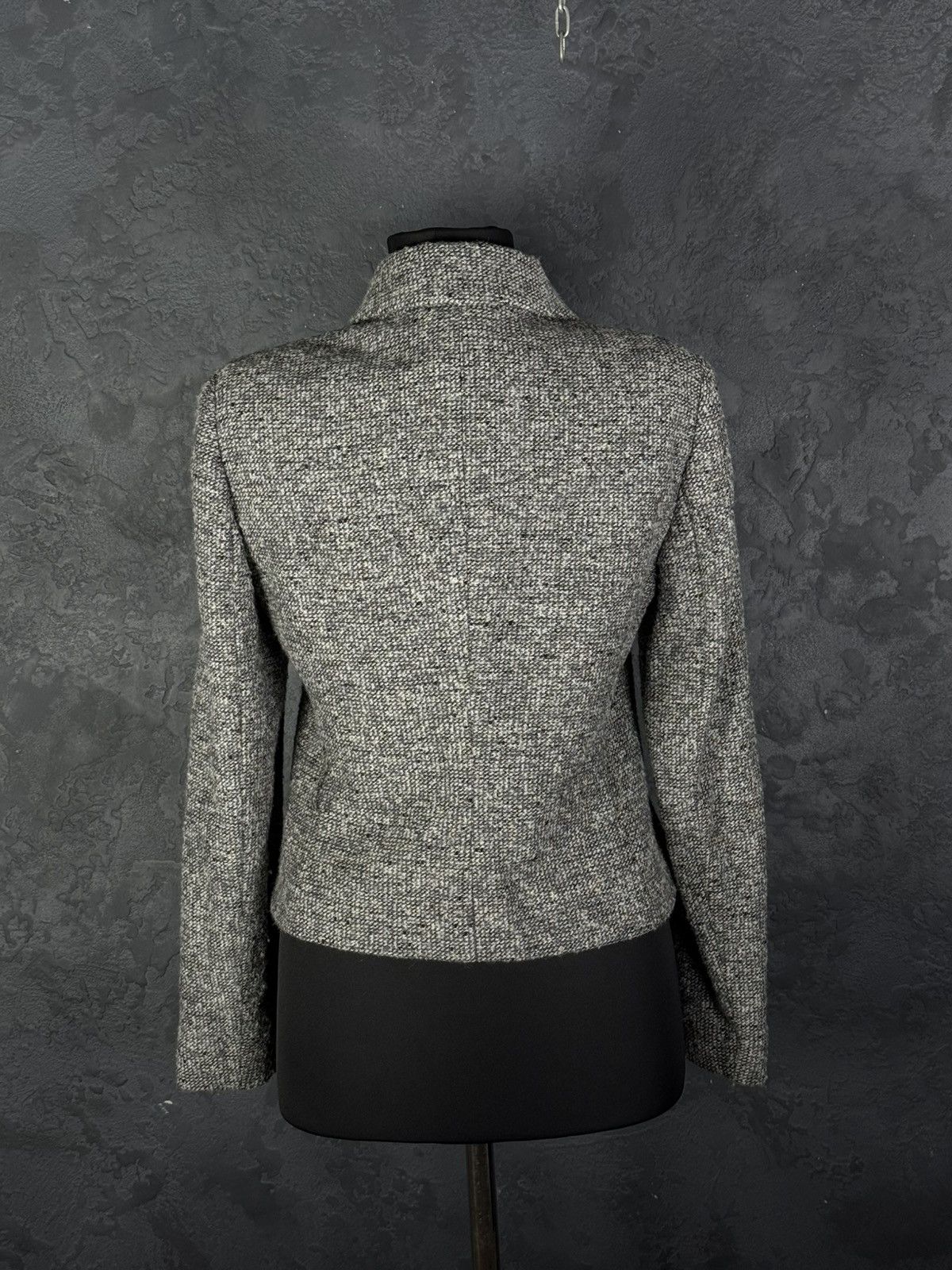 Valentino Valentino Women’s Grey Wool Blend Tweed Jacket Blazer Size M / US 6-8 / IT 42-44 - 10 Thumbnail