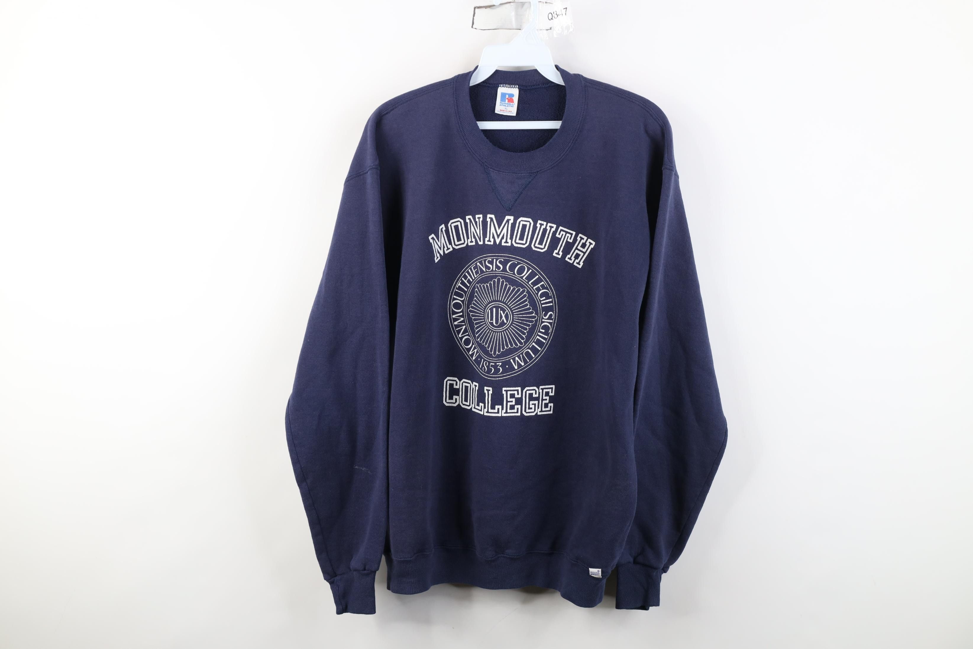 Russell Athletic Vintage 80s 90s Russell Athletic Monmouth College Sweatshirt Size US XL / EU 56 / 4 - 1 Thumbnail