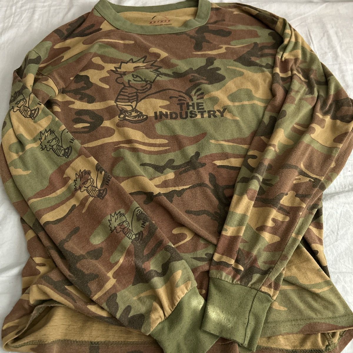 G59 Records CRAZY RARE G59 Fuck The Industry Camo Longsleeve 2017 Size US L / EU 52-54 / 3 - 4 Thumbnail