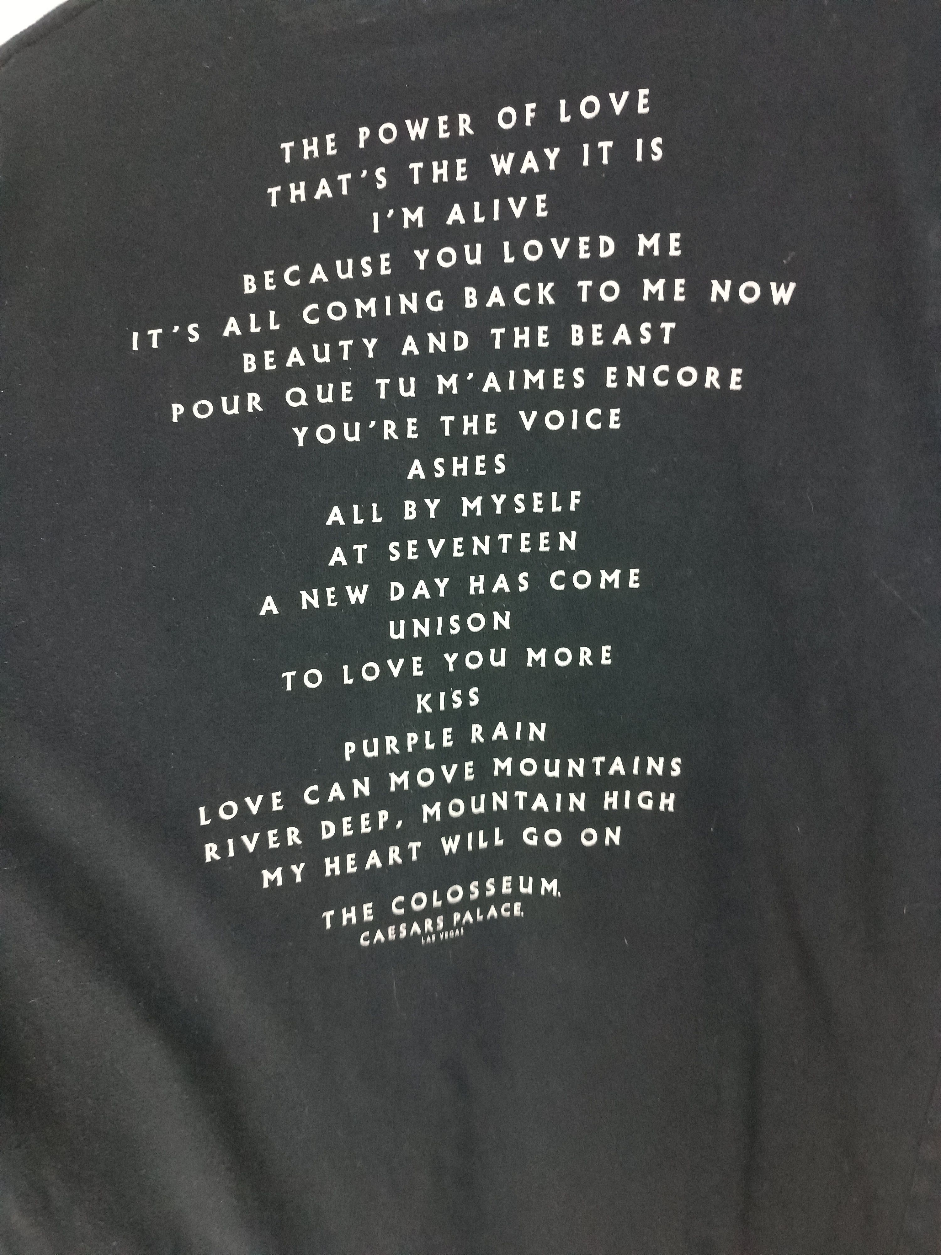 Rap Tees VINTAGE CELINE DION COLOSSEUM LAS VEGAS LIVE TEE Size US M / EU 48-50 / 2 - 14 Thumbnail