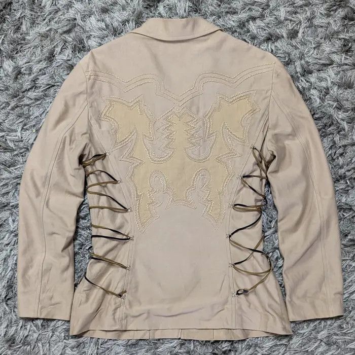 Issey Miyake 💥FINAL DROP💥Issey Miyake Side Lace Zipper Jacket Coat Size M / US 6-8 / IT 42-44 - 3 Thumbnail