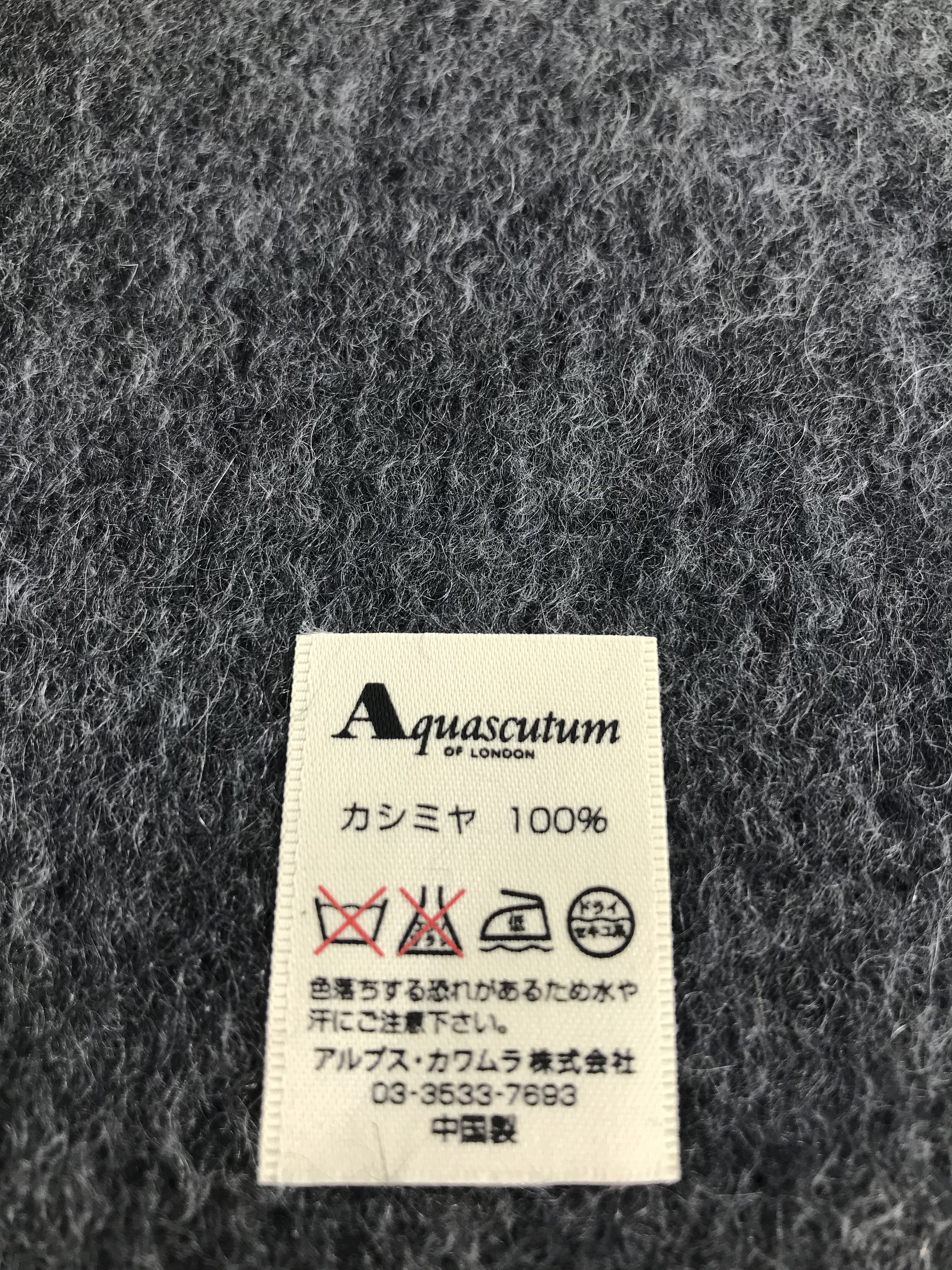Aquascutum Aquascutum Cashmere Scarf Muffler V443 Size ONE SIZE - 5 Thumbnail