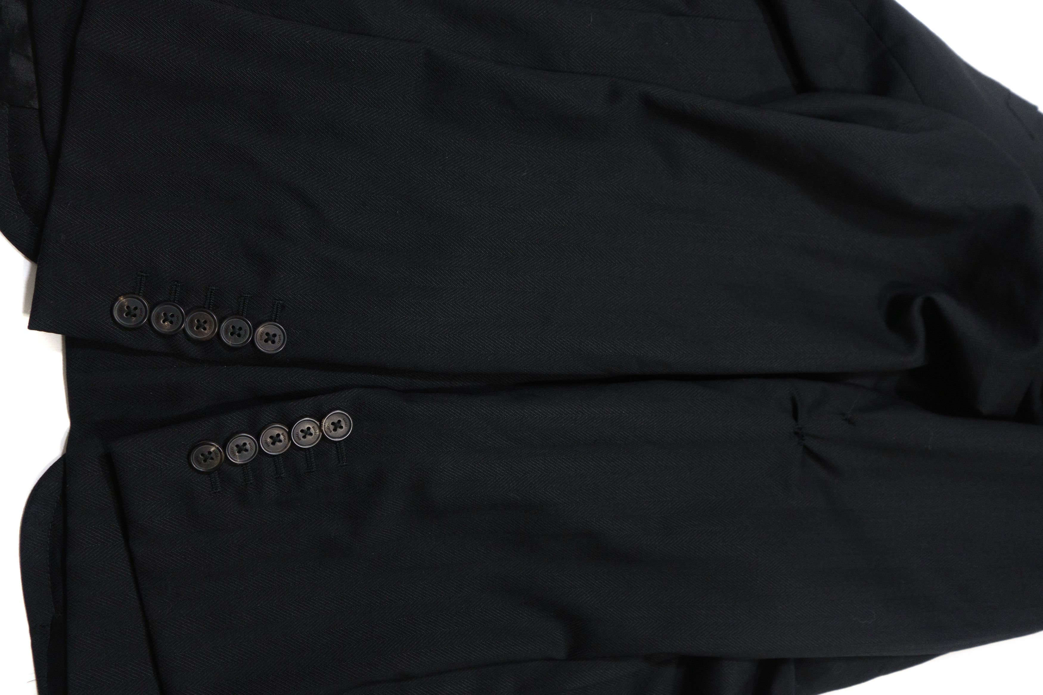 Gucci 00s Tom Ford Herringbone Wool Blazer Suit Jacket Size 54R - 6 Thumbnail