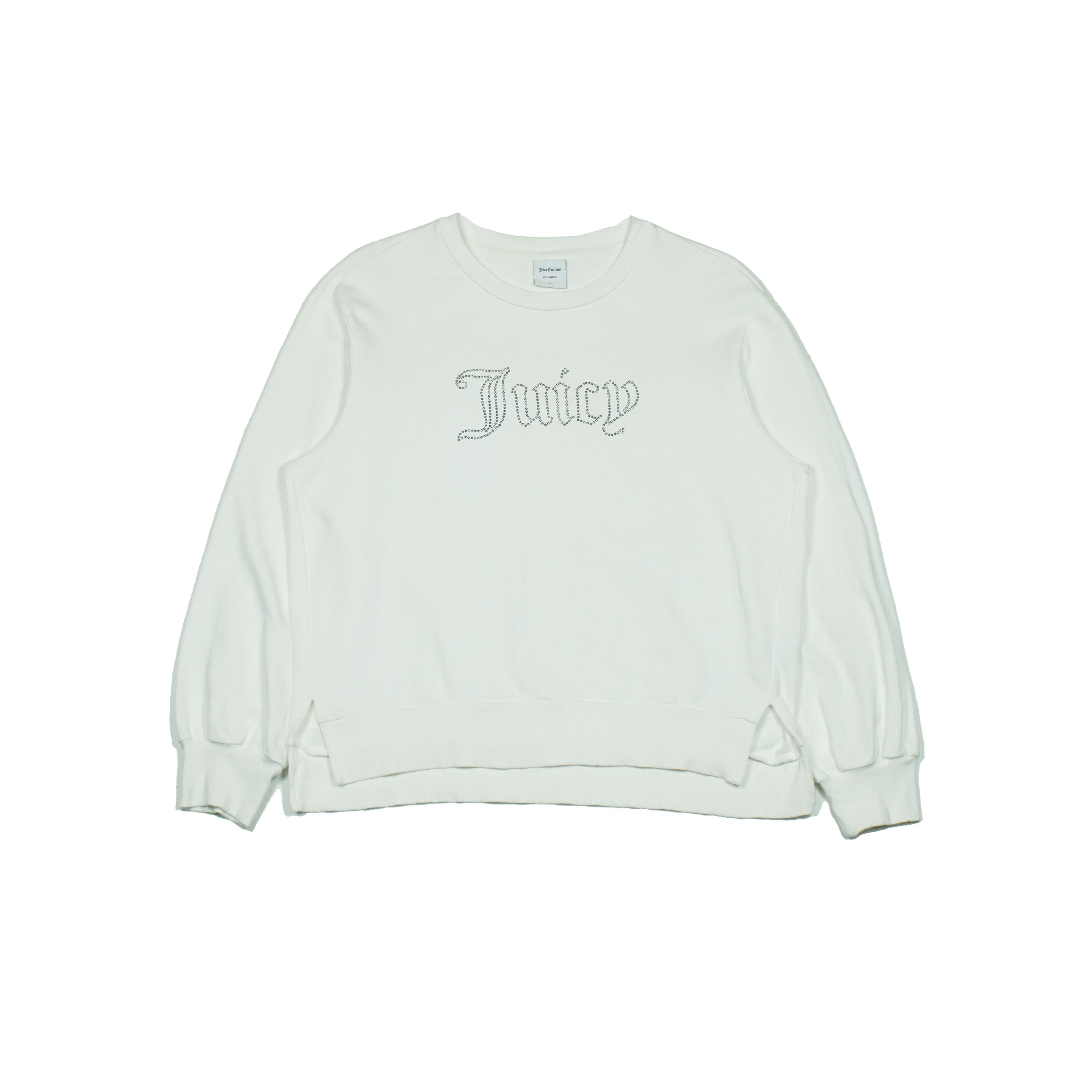 Juicy Couture *NoTariff Juicy Couture Rhinestone Sweatshirt Size L / US 10 / IT 46 - 1 Thumbnail