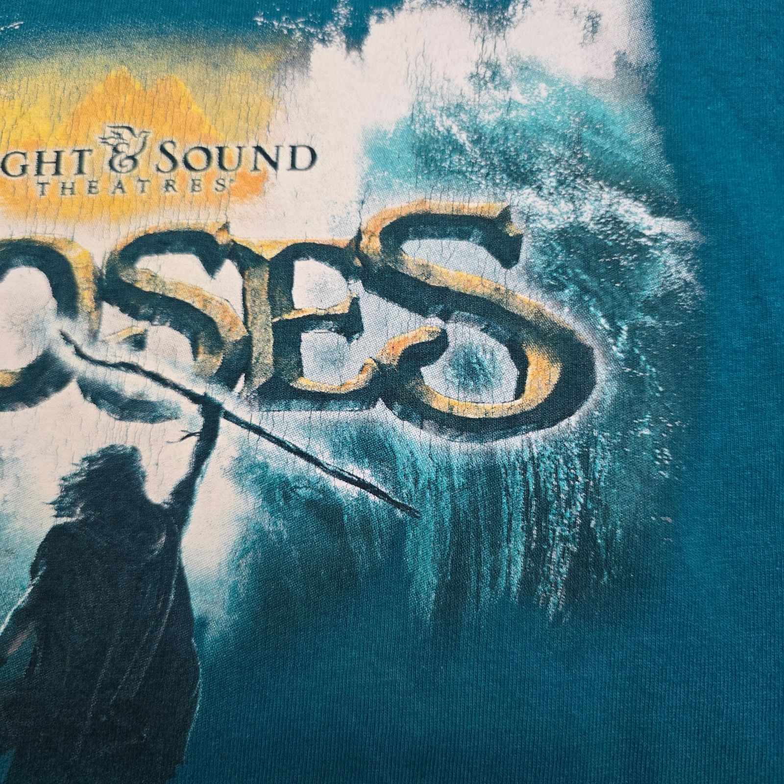 Gildan Moses Sight & Sound Theatres L Blue Movie Promo Jesus Tee Size US L / EU 52-54 / 3 - 3 Thumbnail
