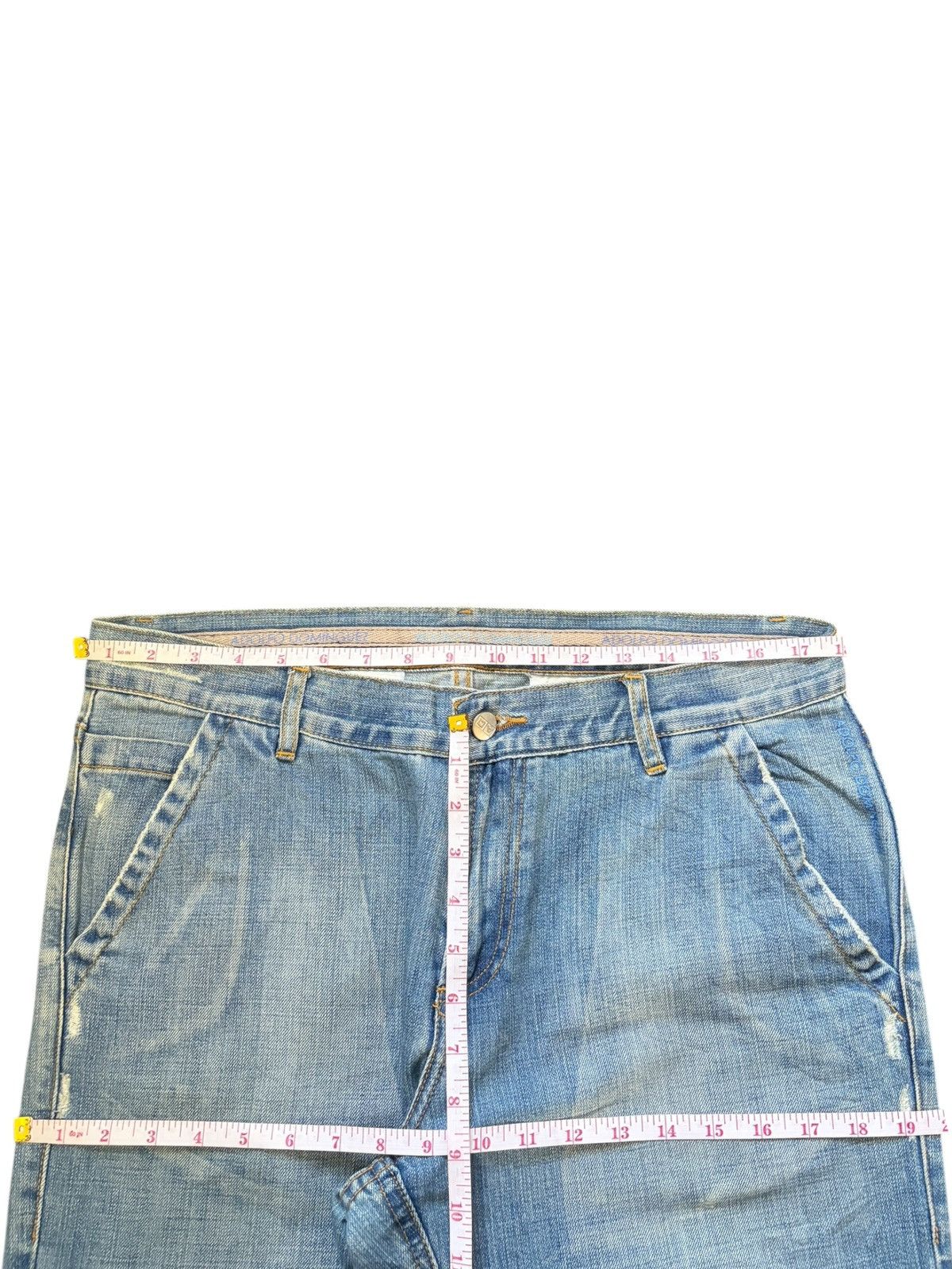 Diesel Vintage Adolfo Dominguez Distressed Flare Jeans Size 35" - 6 Thumbnail