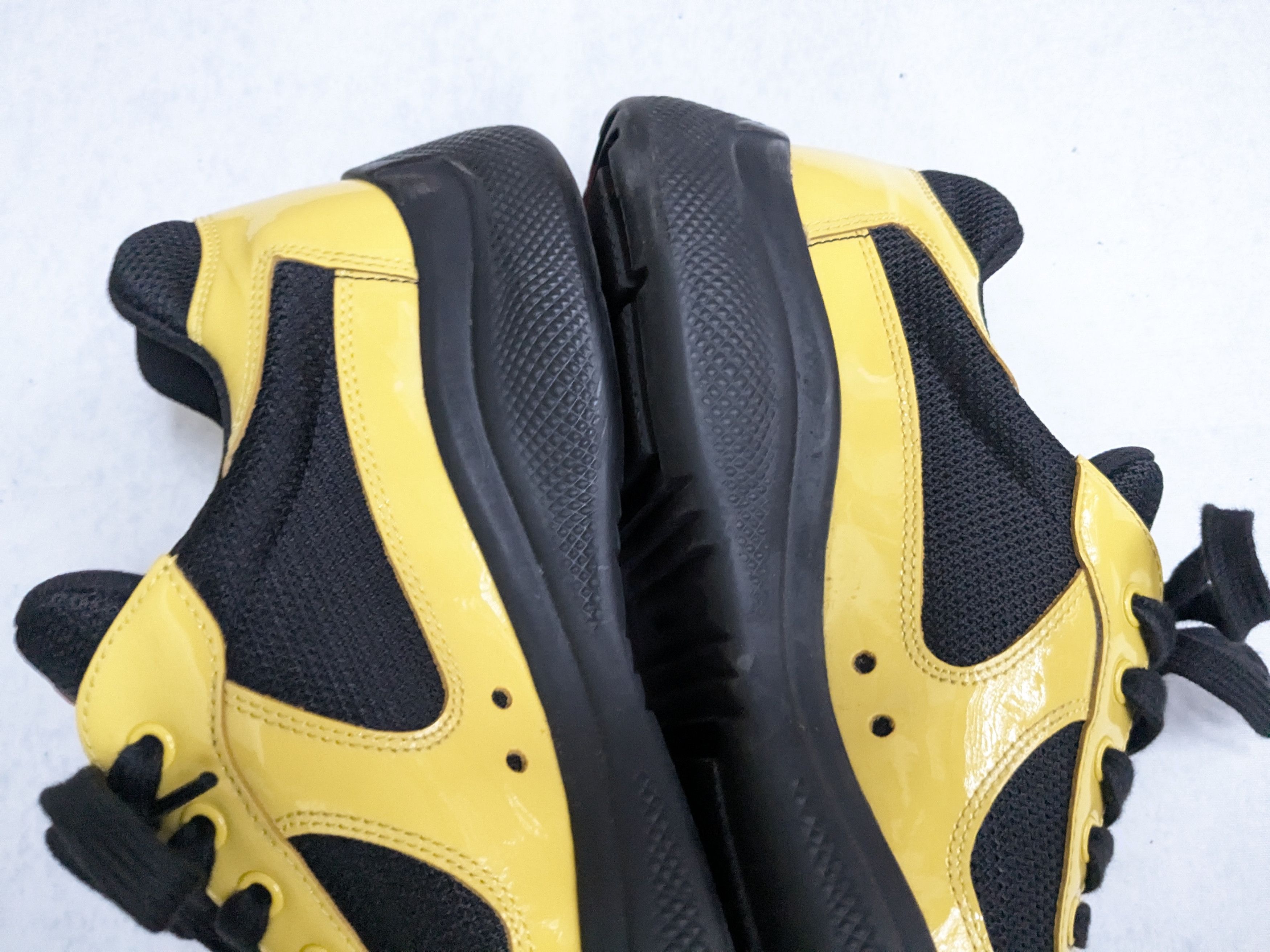 Prada Prada America's Cup Sneakers Yellow Patent Leather Black 10 Size US 10 / EU 43 - 13 Thumbnail
