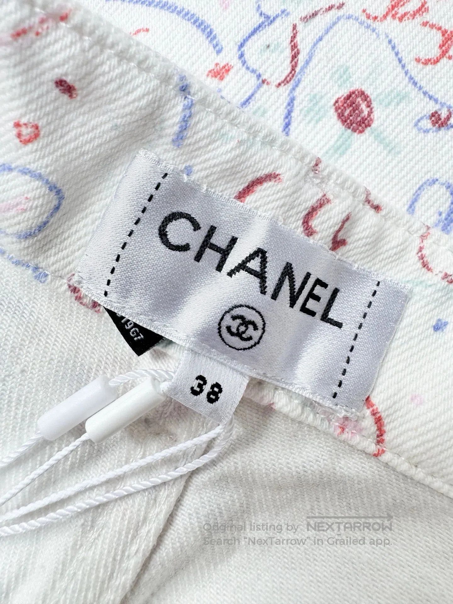 Chanel Chanel 25C Graffiti Fish Print Wide-Leg Pants. Size US 38 / EU 54 - 5 Thumbnail
