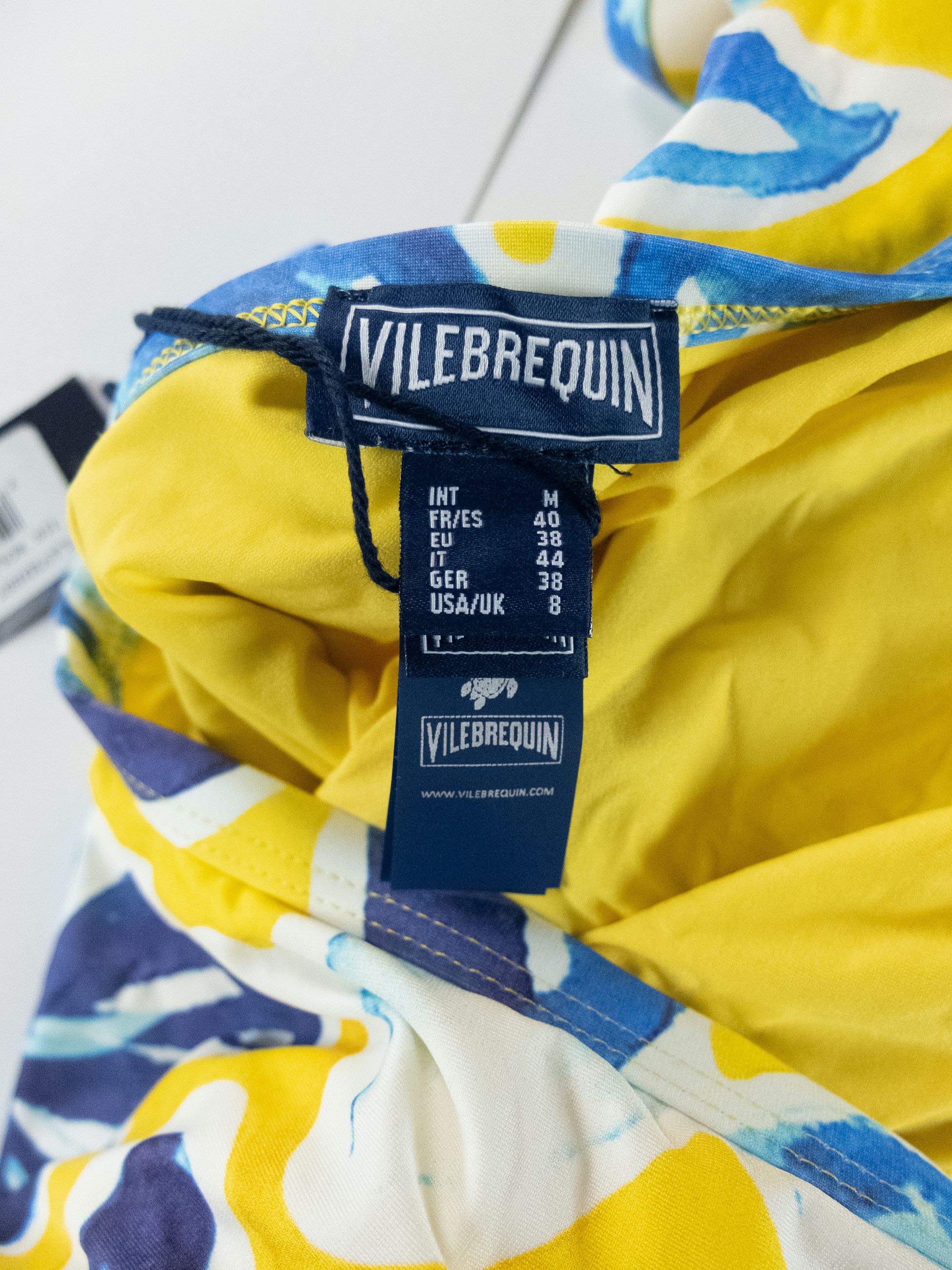 Vilebrequin VILEBREQUIN Lavida yellow floral print halterneck swimsuit Size 32" / US 10 / IT 46 - 5 Thumbnail