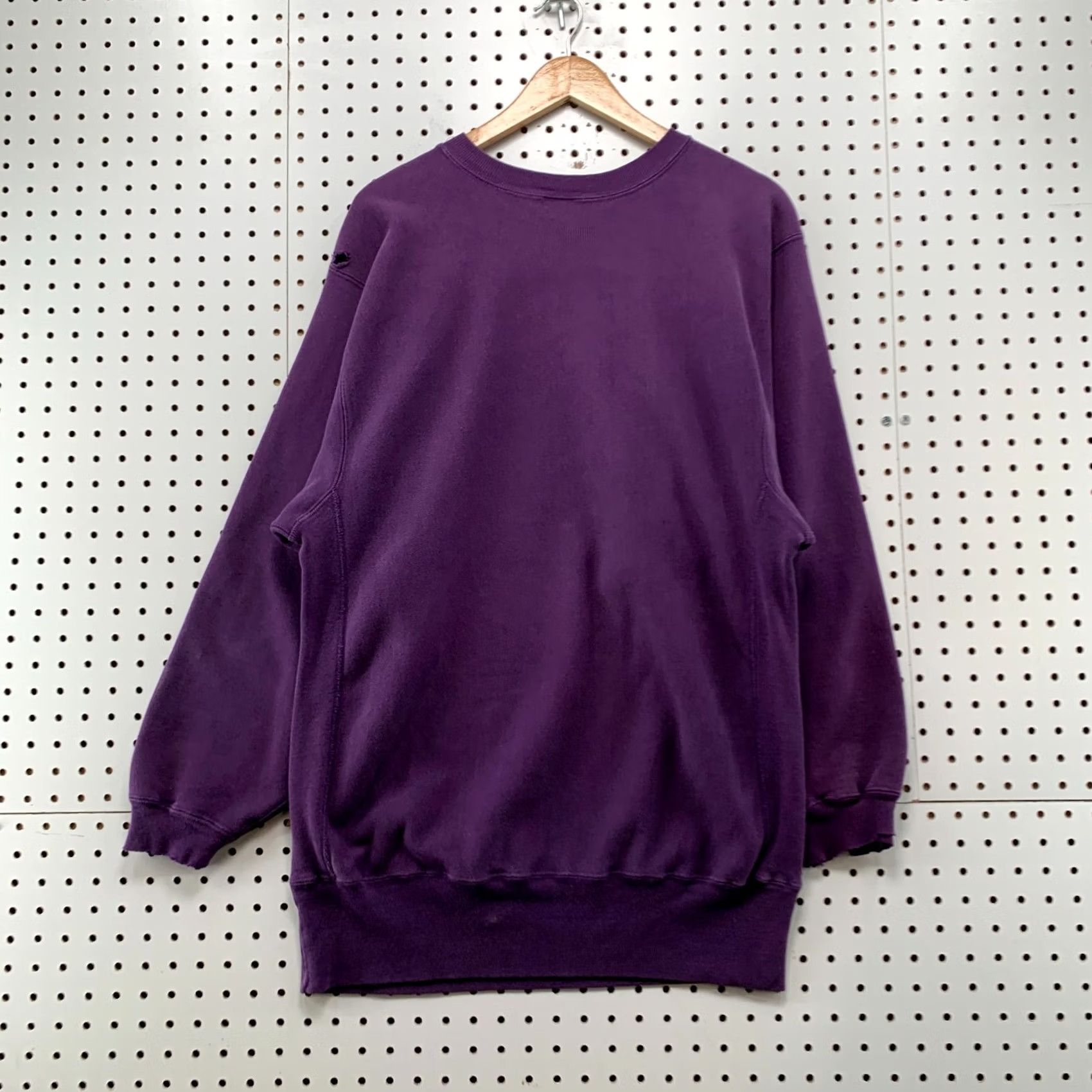 Champion VINTAGE 90s Luther College Sweatshirt Mens 2XL Purple Reverse Weave USA Size US XXL / EU 58 / 5 - 2 Thumbnail