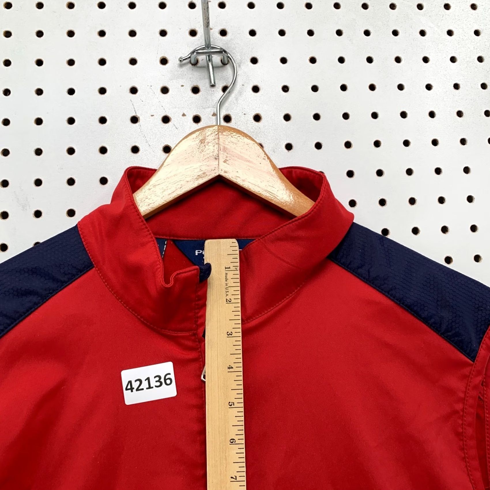 Polo Ralph Lauren VINTAGE Polo Golf Ralph Lauren Vest Mens Large Red Sleeveless Zip Preppy Golf Mens Size US L / EU 52-54 / 3 - 6 Thumbnail