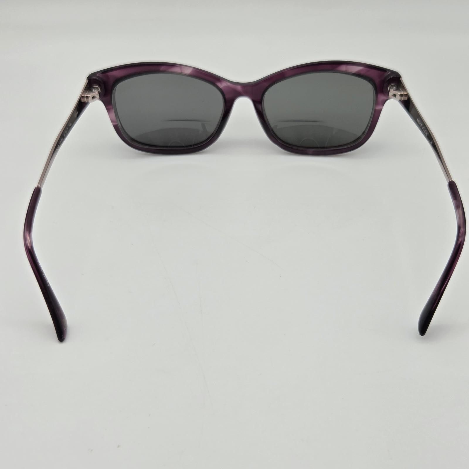 Designer Anne Klein AK7048 Sunglasses FRAMES ONLY 55-17-140 Plum Horn Size ONE SIZE - 12 Thumbnail