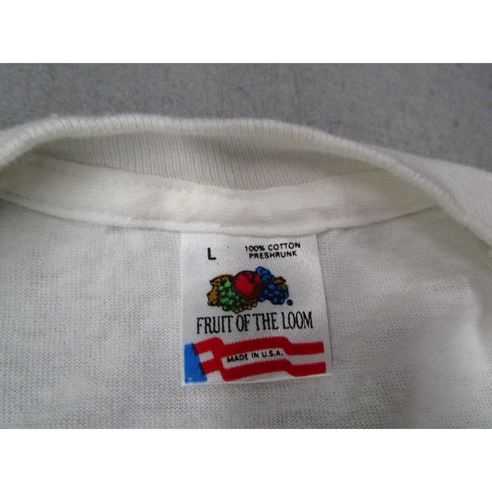 Fruit Of The Loom VINTAGE Seattle Shirt Men Large White Fruit of the Loom Short Sleeve Y2K 90s USA Size US L / EU 52-54 / 3 - 3 Thumbnail