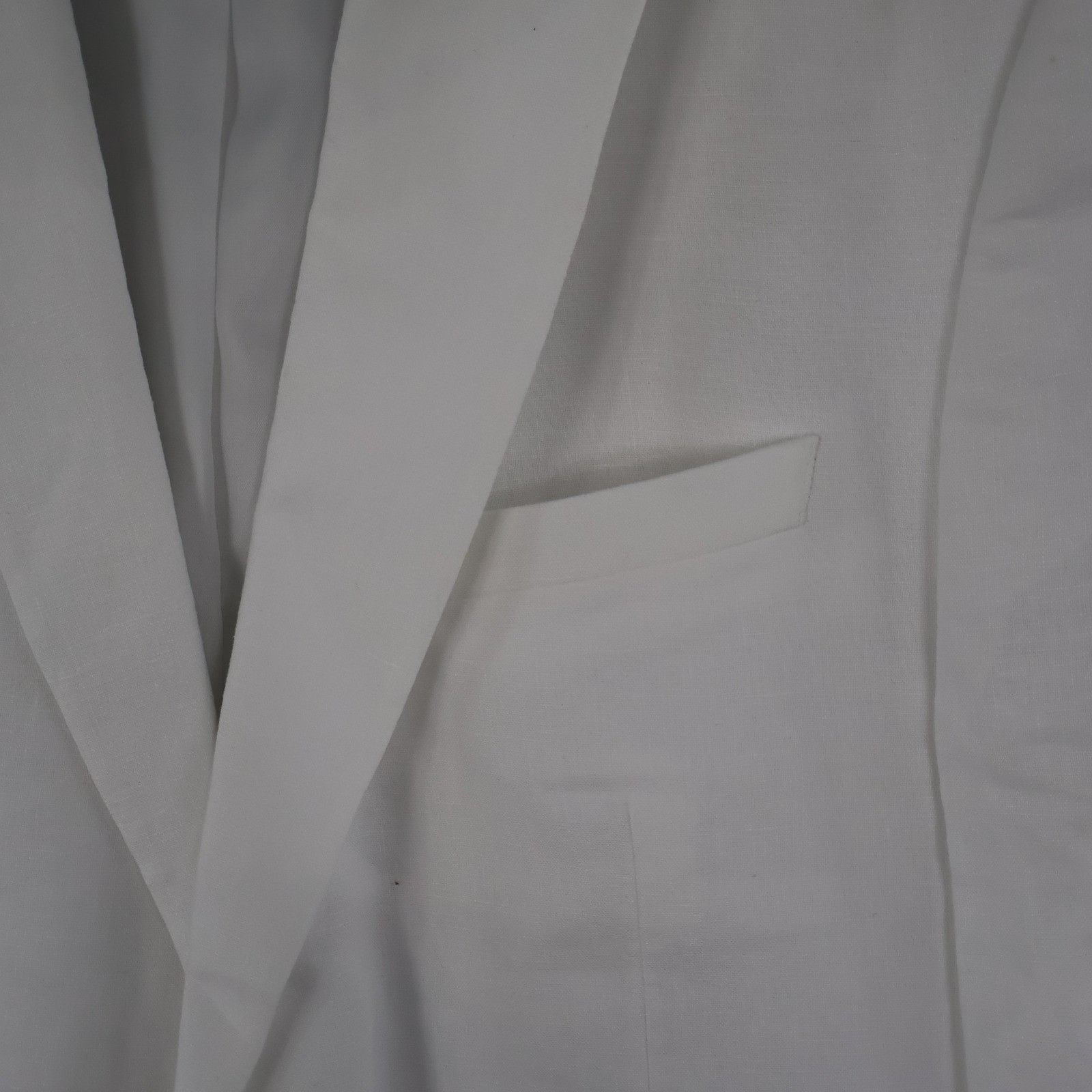 Bar III Bar III Slim Fit Linen Blazer Mens 42S White Preppy Classic Size 42S - 10 Thumbnail
