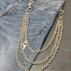 Jewelry Fujisaki x Ema Bead Flower Three Tier Silvery Pants Chain Size ONE SIZE - 7 Thumbnail
