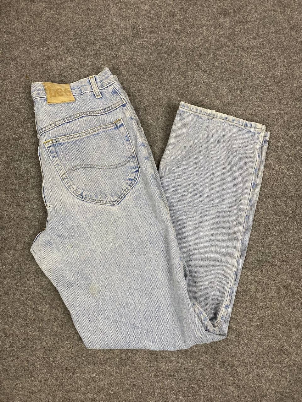 Lee vintage lee lightwash distressed denim nice design Size US 32 / EU 48 - 2 Thumbnail