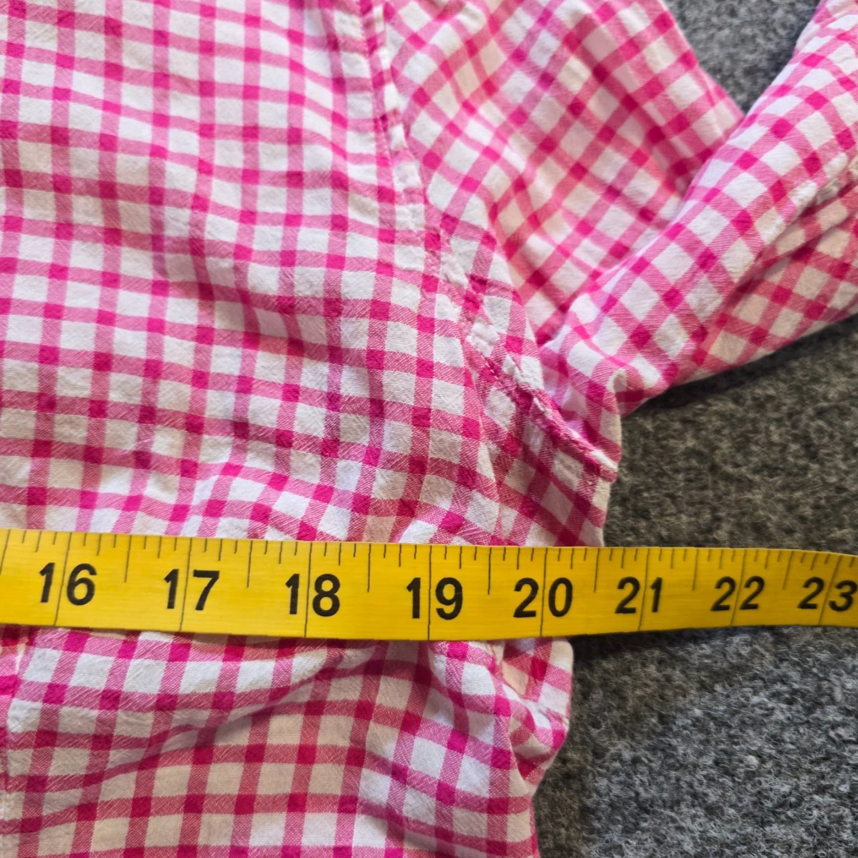 J.McLaughlin J McLaughlin Top Womens Size 12 Pink Plaid Gingham Long Sleeve Preppy Casual Shirt Size XL / US 12-14 / IT 48-50 - 5 Thumbnail