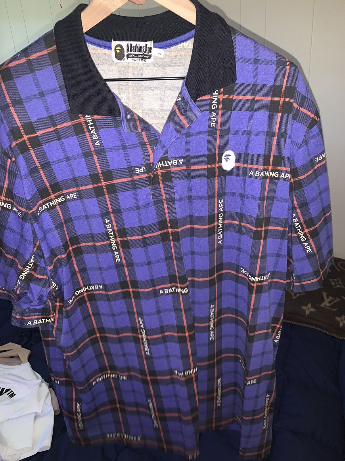 Bape Bape Logo Check Polo Size US L / EU 52-54 / 3 - 1 Thumbnail
