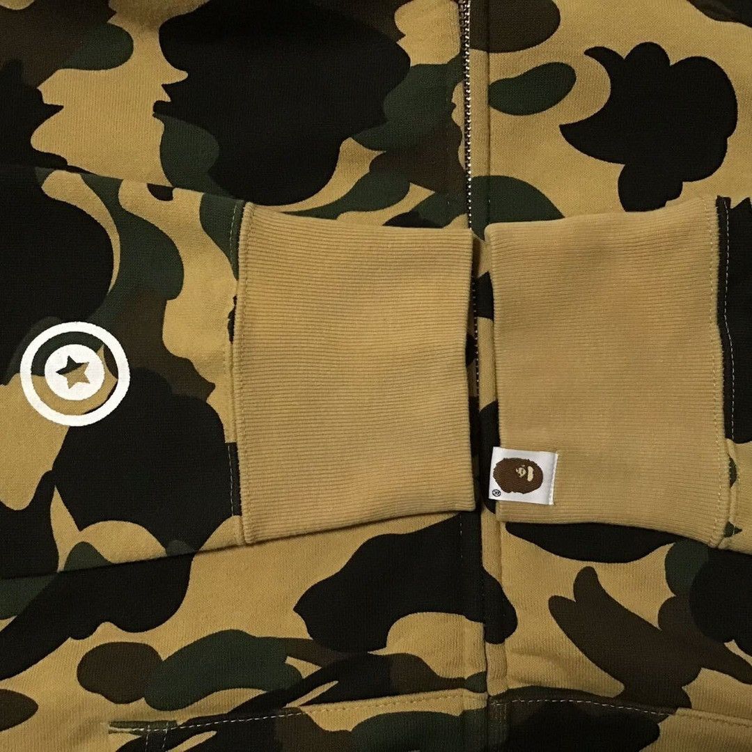Bape BAPE 1st camo yellow shark full zip hoodie a bathing ape Size US M / EU 48-50 / 2 - 6 Thumbnail