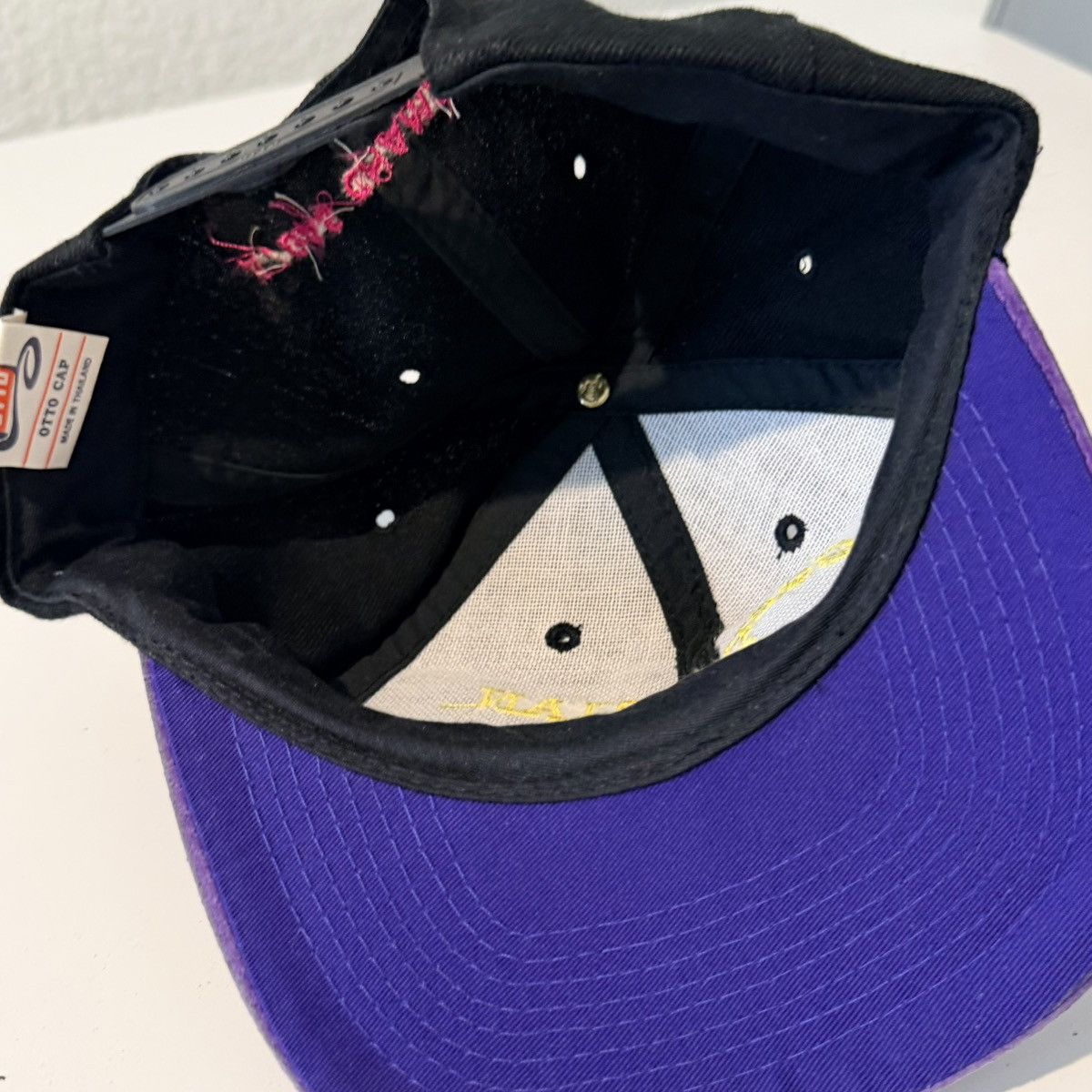 Otto Vintage Racing Hat Snap Back Adjustable 90s Otto Suede Bill Size ONE SIZE - 5 Thumbnail