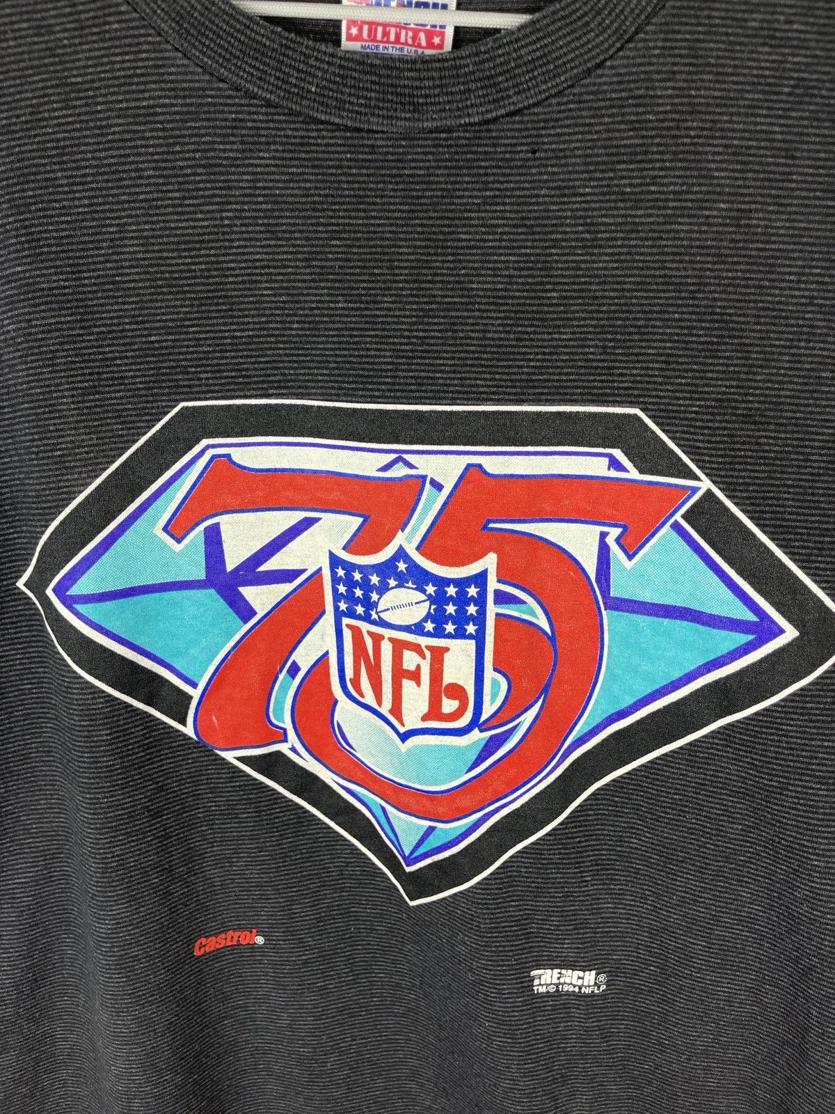 NFL Trench 1994 NFL 75 vintage castrol single stitch USA tee Size US XL / EU 56 / 4 - 7 Thumbnail