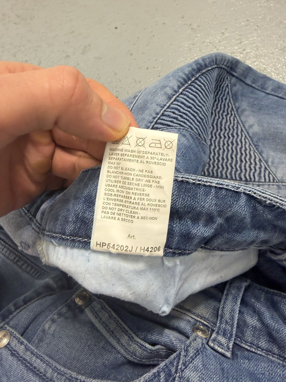 Pierre Balmain Pierre Balmain Biker Jeans Size US 33 - 11 Thumbnail