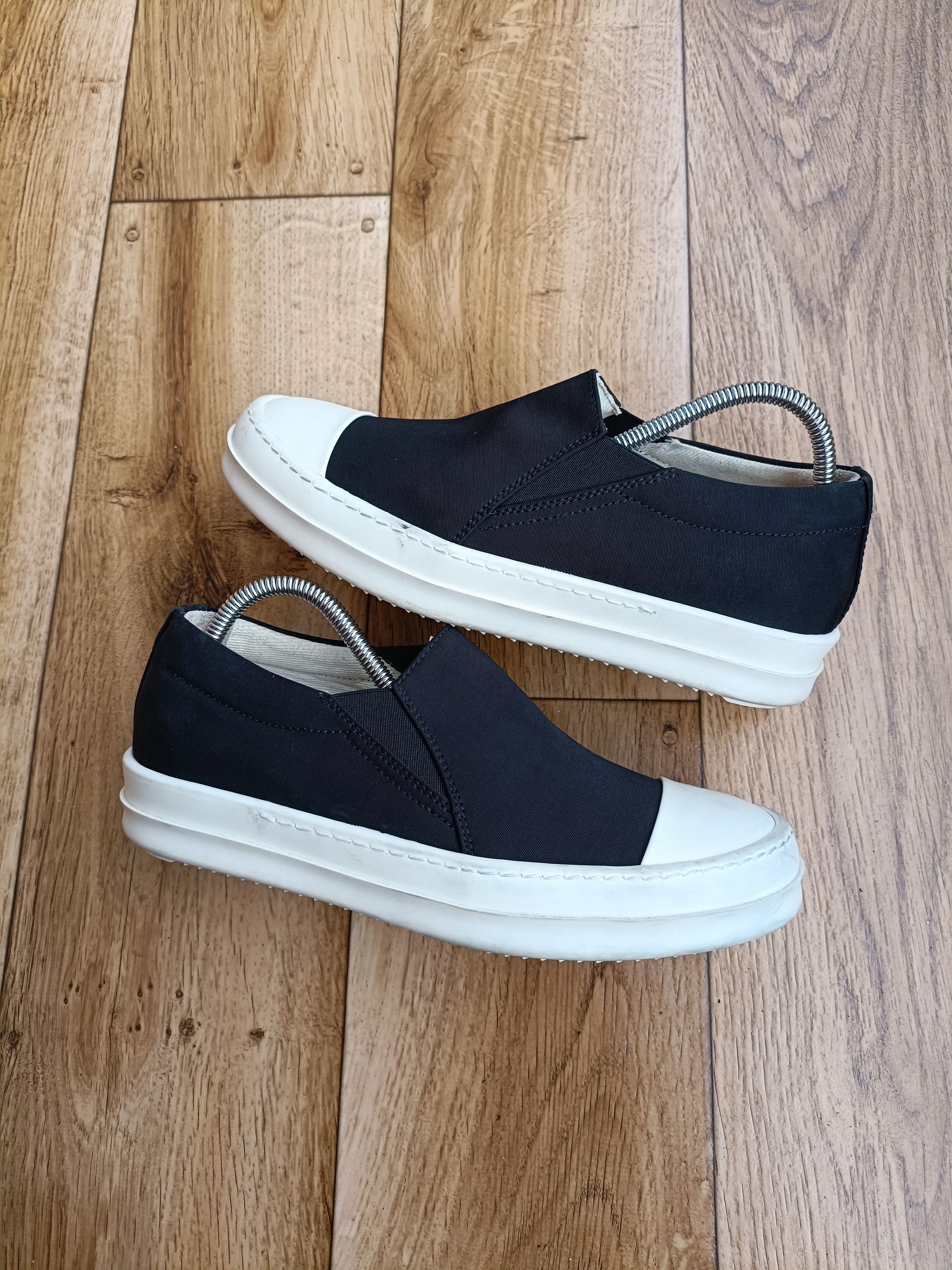 Rick Owens Drkshdw Canvas Boat Slip On