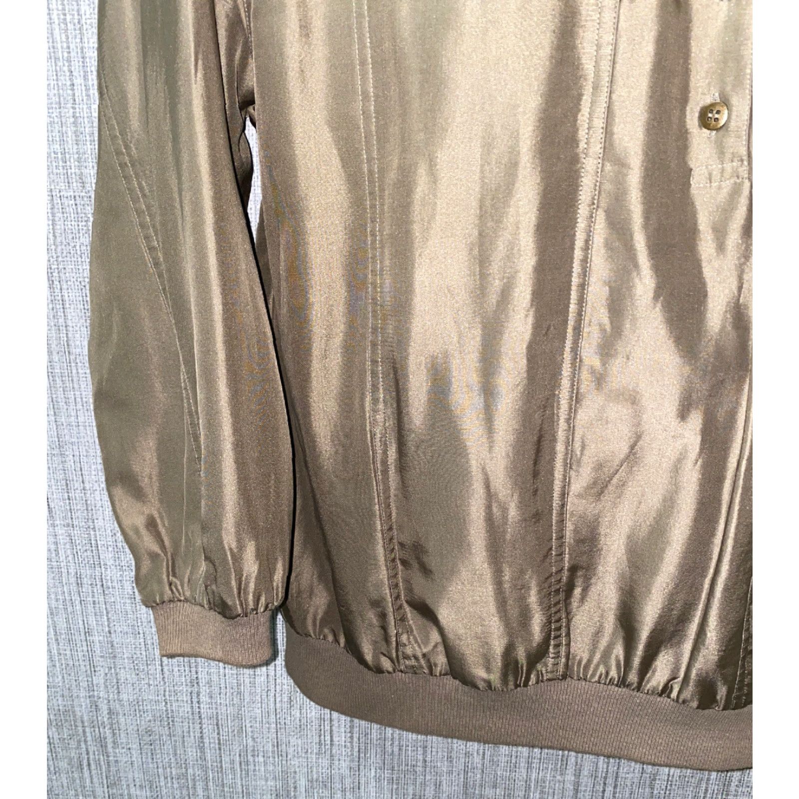 Vintage VINTAGE 80’S Together Silk 1/2 Button Front Jacket Brown M Womens Size M / US 6-8 / IT 42-44 - 3 Thumbnail