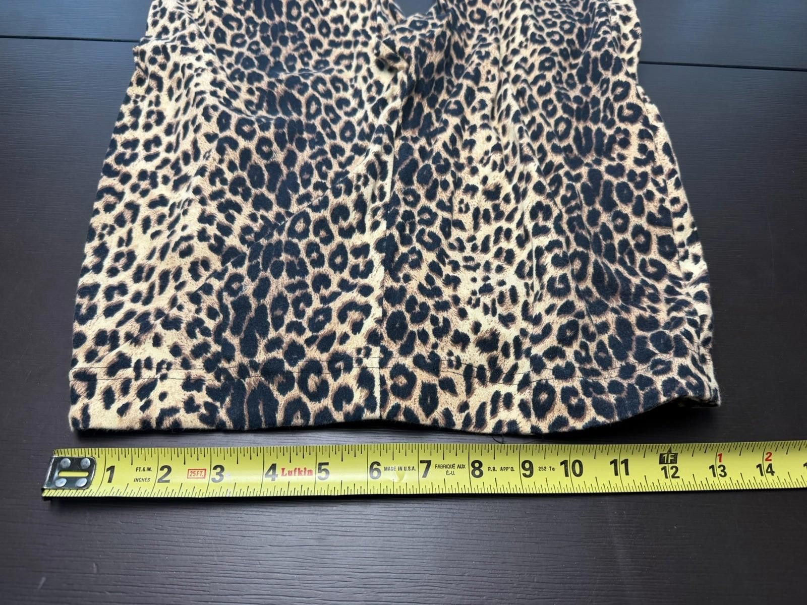 Other Y2K I.L.U. Leopard Print Flare Pants Low Rise Stretch 7 Size 28" / US 6 / IT 42 - 7 Thumbnail