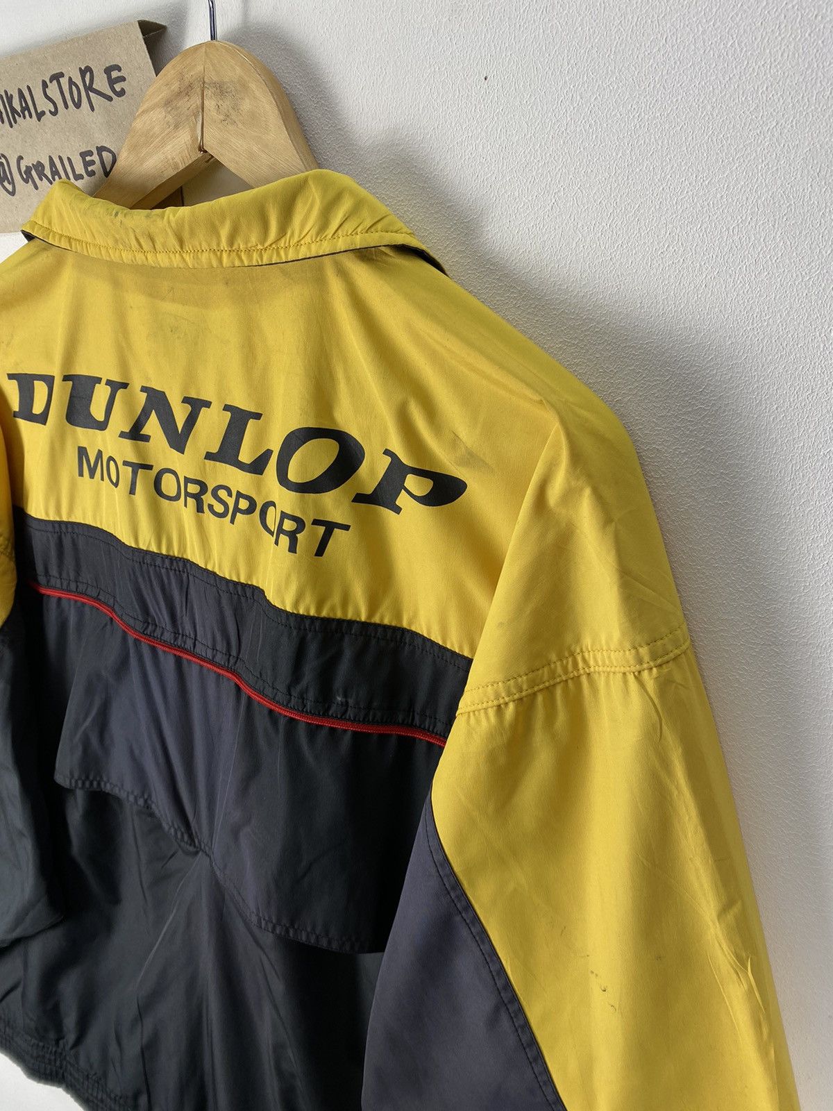 Dunlop Retro Y2k Japan Dunlop Motorsport Staff Jumper Jacket Size US L / EU 52-54 / 3 - 5 Thumbnail