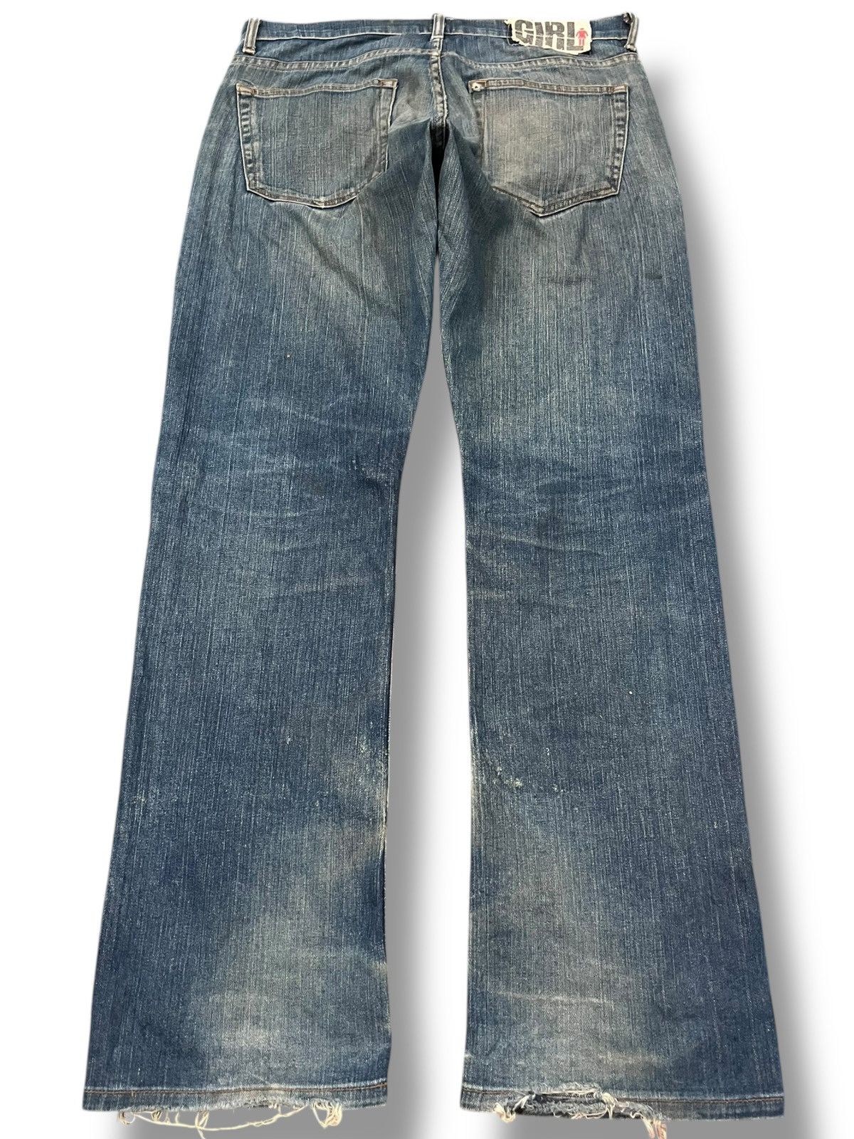 Girl Skateboards × Girls Don't Cry × X-Girl Vintage Girl Mudwash Skater Denim Size 33" - 5 Thumbnail