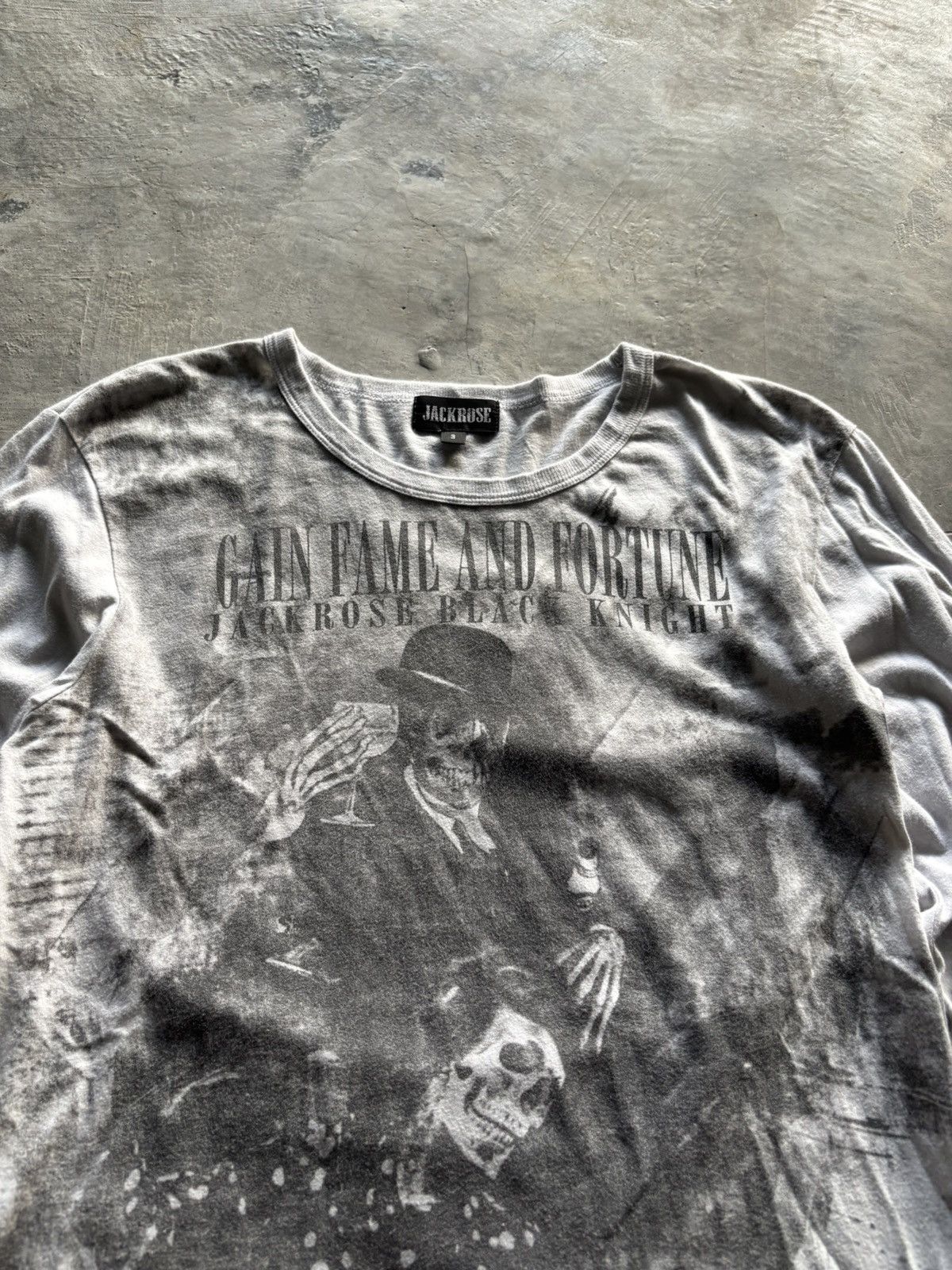 JACKROSE jackrose y2k skull design long sleeve i6w9/lgb archive style Size US M / EU 48-50 / 2 - 2 Thumbnail