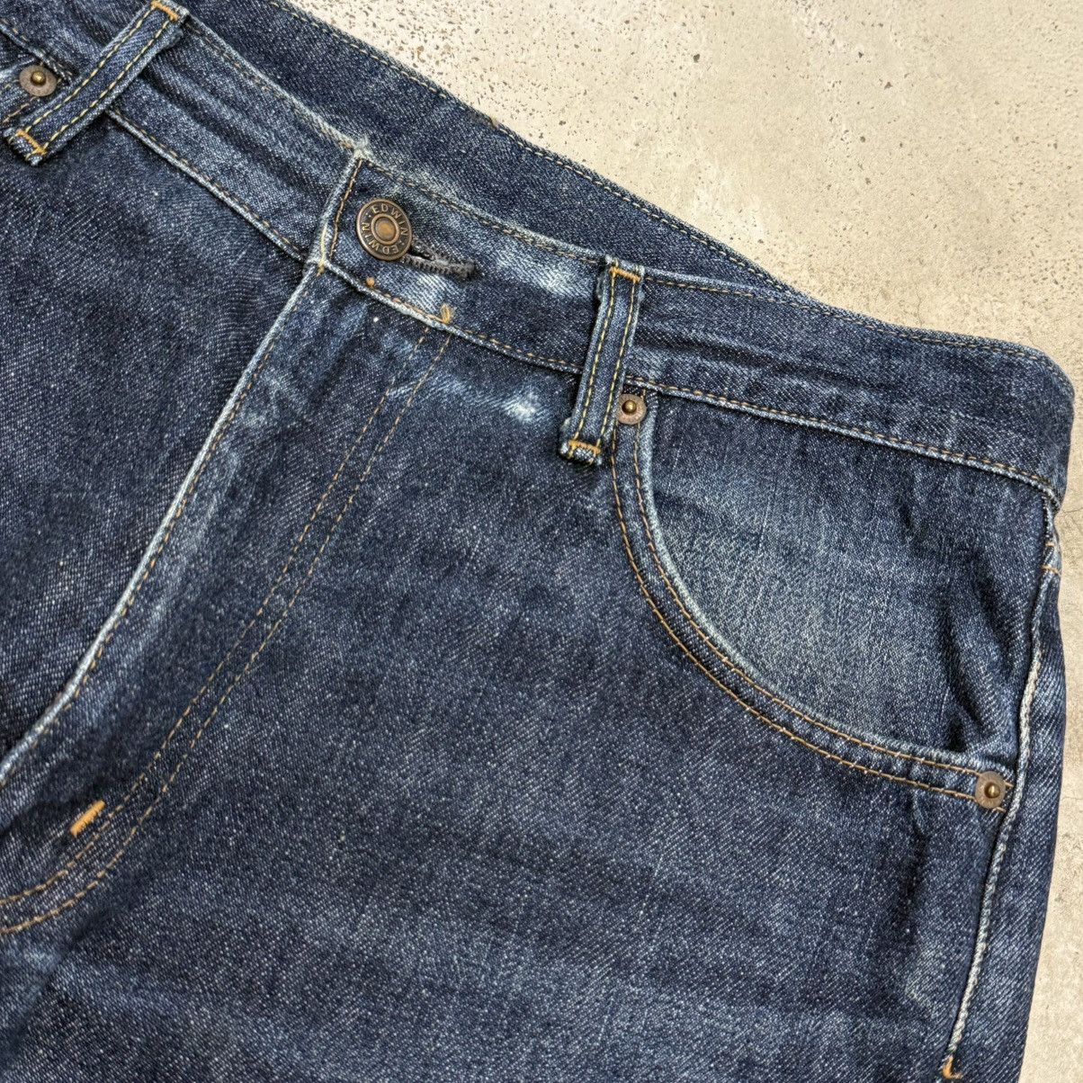 Edwin Vintage Edwin 503 Regular Rigid Distressed Denim Pants Size US 33 - 8 Thumbnail