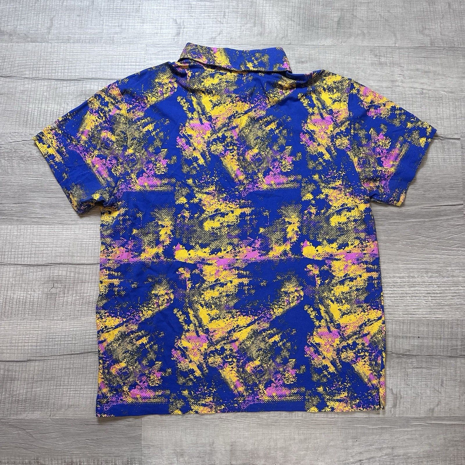 Fabletics (2) Fabletics The 24-7 Golf Polo Shirt Men's Large Abstract Size US L / EU 52-54 / 3 - 7 Thumbnail