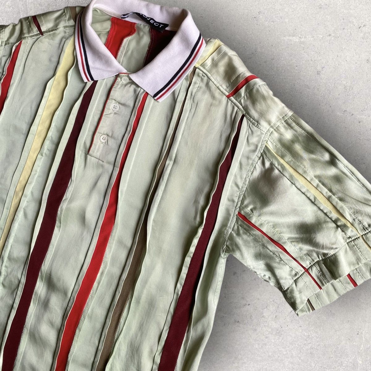 Y/Project SS19 Y/Project Silk deconstructed Polo Shirt Size US M / EU 48-50 / 2 - 4 Thumbnail