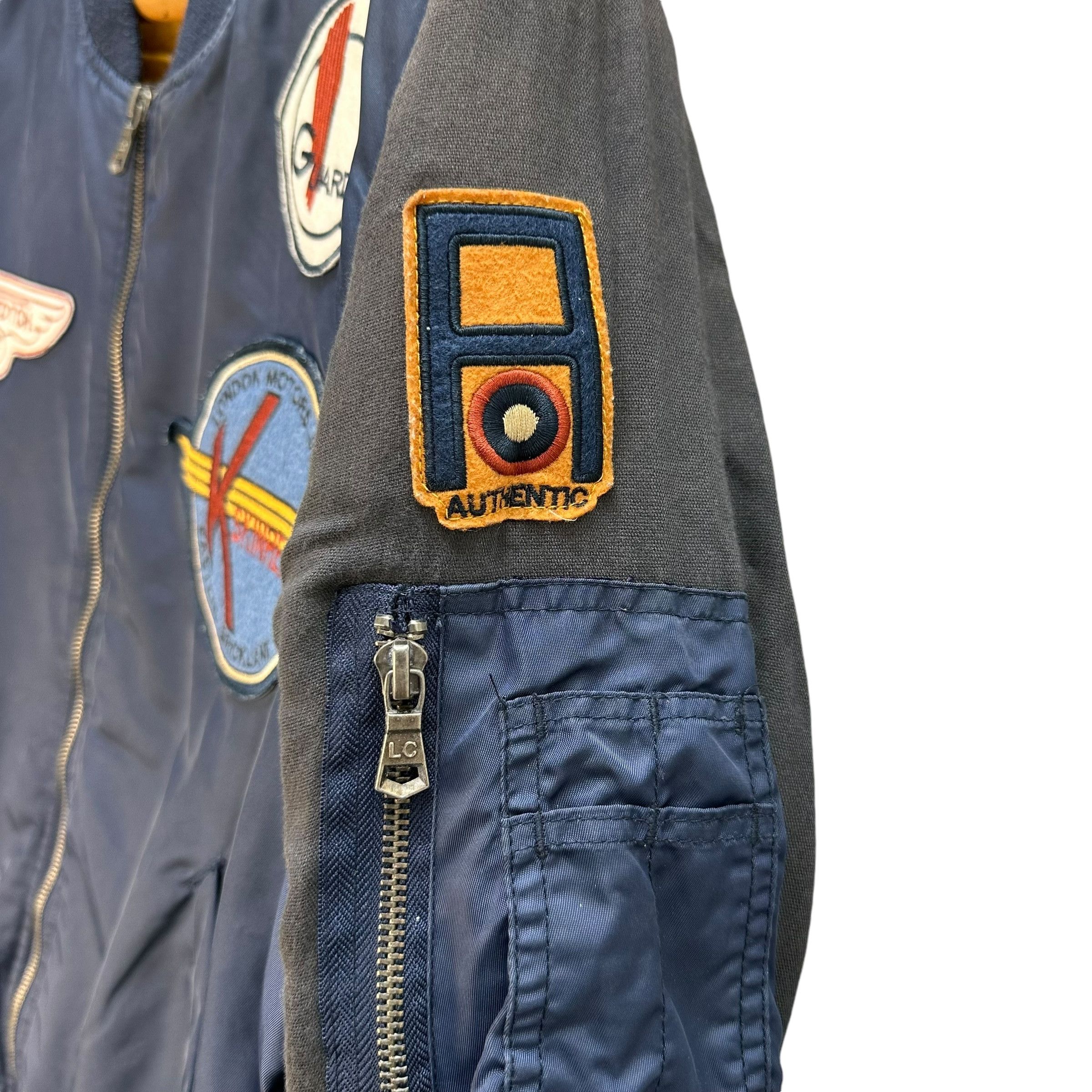 Lee LEE COOPER Patches Logo Bomber Jacket #94-1450 Size US L / EU 52-54 / 3 - 10 Thumbnail