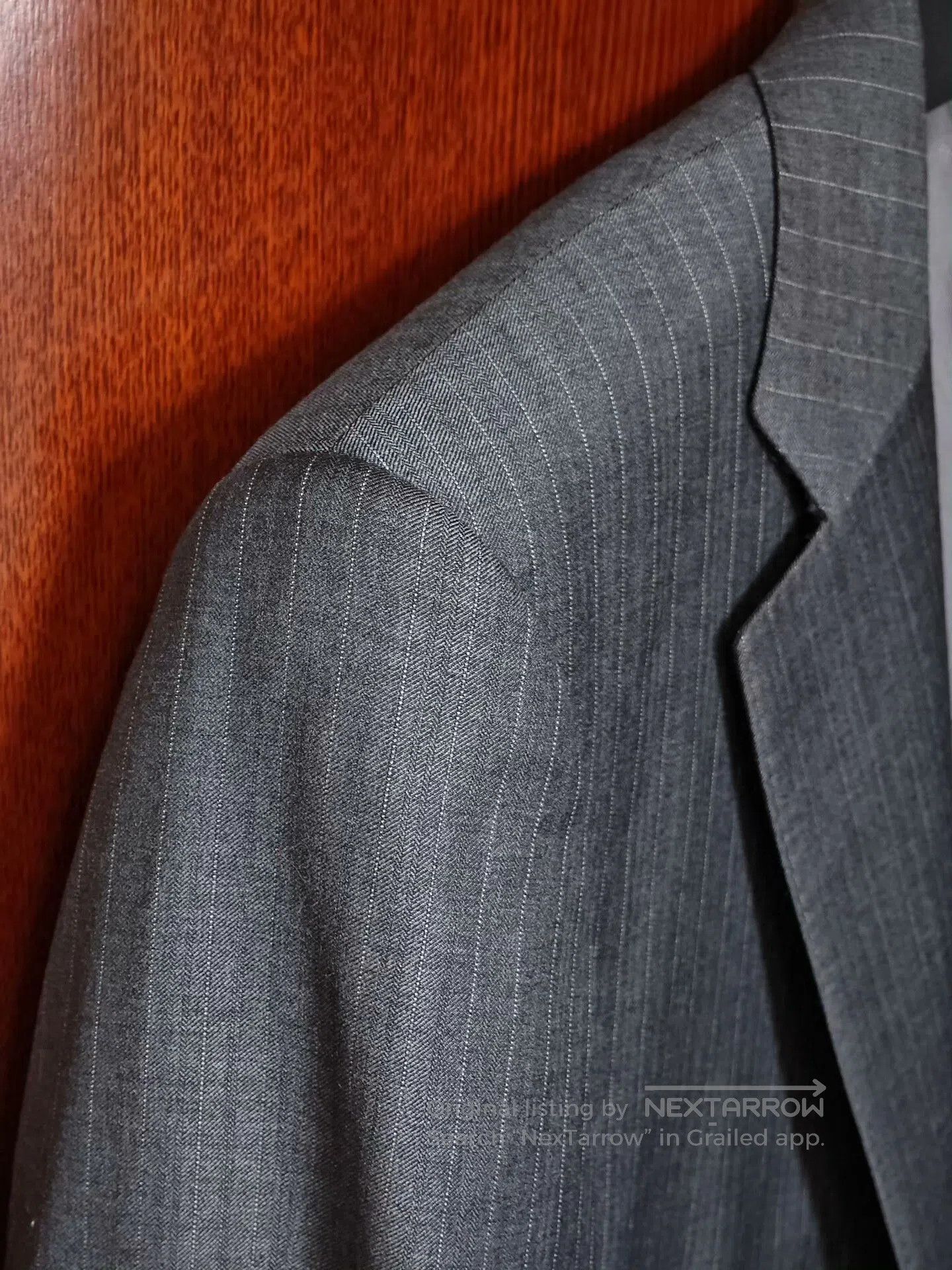Loro Piana Loro Piana Gray Stripe Wool Blazer. Size US M / EU 48-50 / 2 - 3 Thumbnail