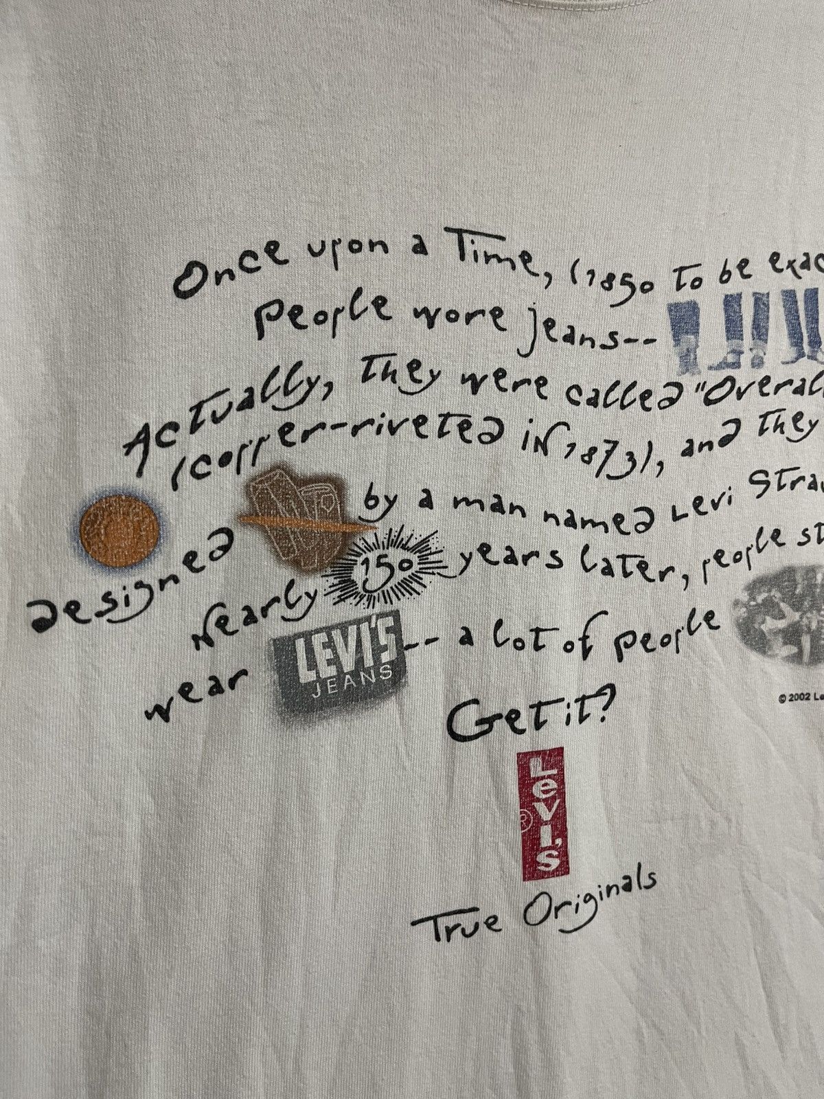 Levi's Vintage Levi’s T shirt History L 2002 Made in Japan Size US L / EU 52-54 / 3 - 8 Thumbnail