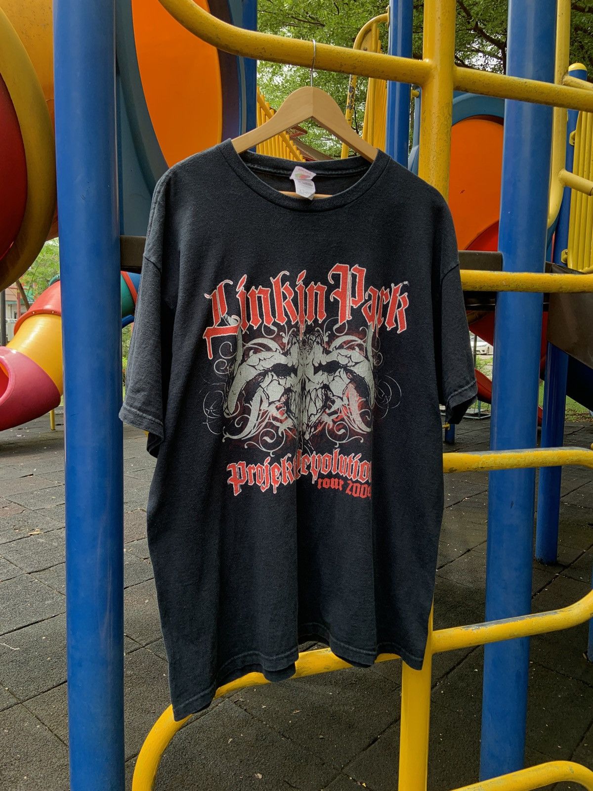 Vintage Vintage 2004 Linkin Park Projekt Revolution Tour Shirt Rare! Size US XL / EU 56 / 4 - 2 Thumbnail