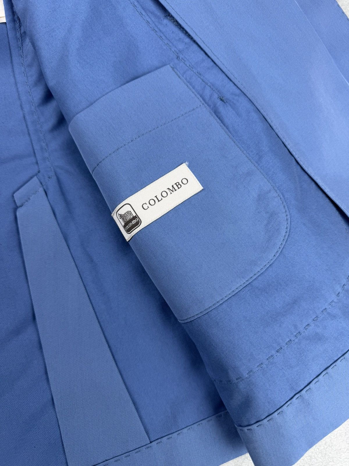 Colombo Colombo Italy Blue Blazer Cotton Silk Size 58 Size 48R - 9 Thumbnail