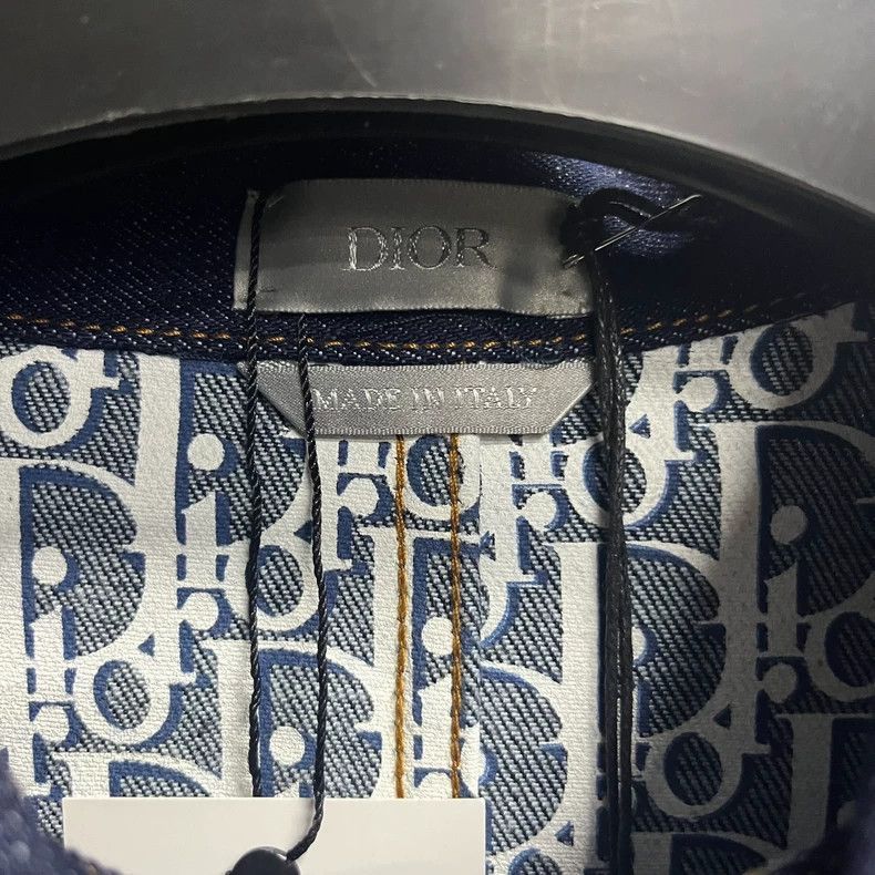 Dior Dior Blue Printed Long Sleeve Denim Jacket-2505 Size US L / EU 52-54 / 3 - 2 Thumbnail